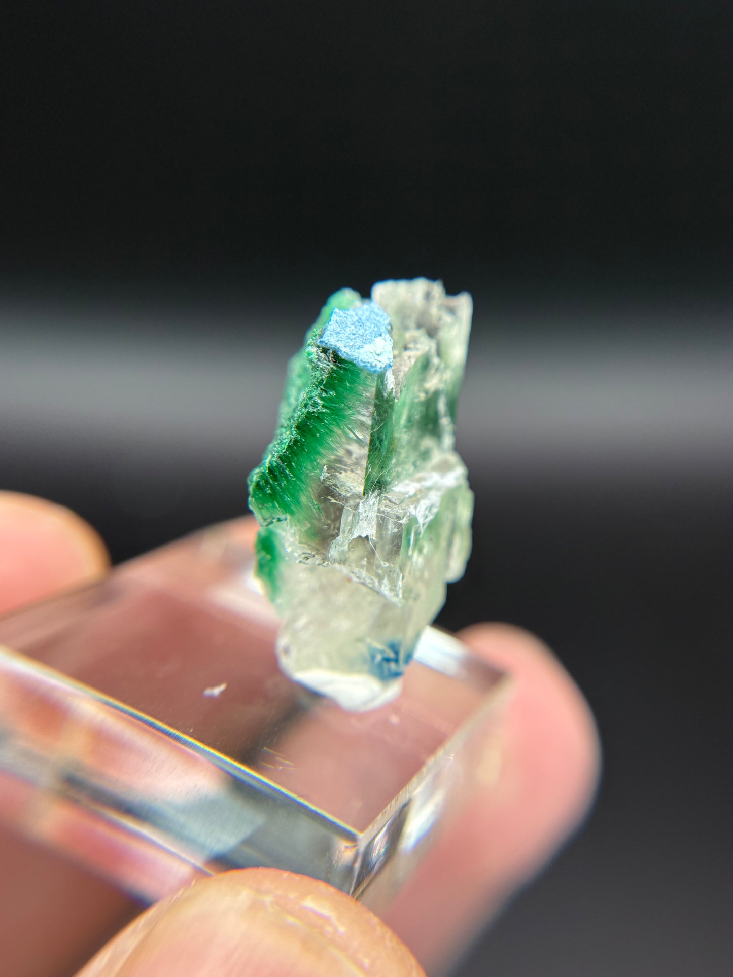 Malachite, Shattuckite and Calcite, Kunene Region, Namibia