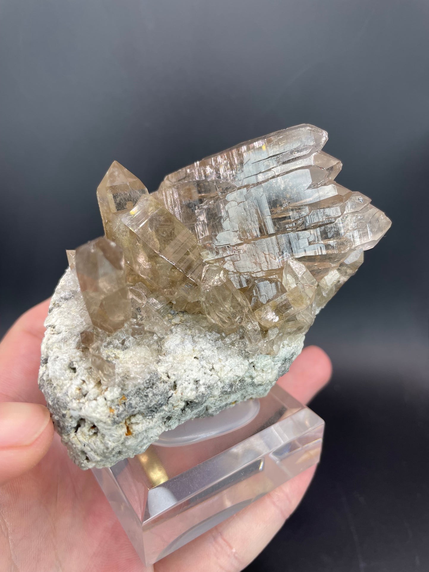 Gwindel Quartz, Marmotta Cleft, Grimsel, Bernese Alps, Switzerland