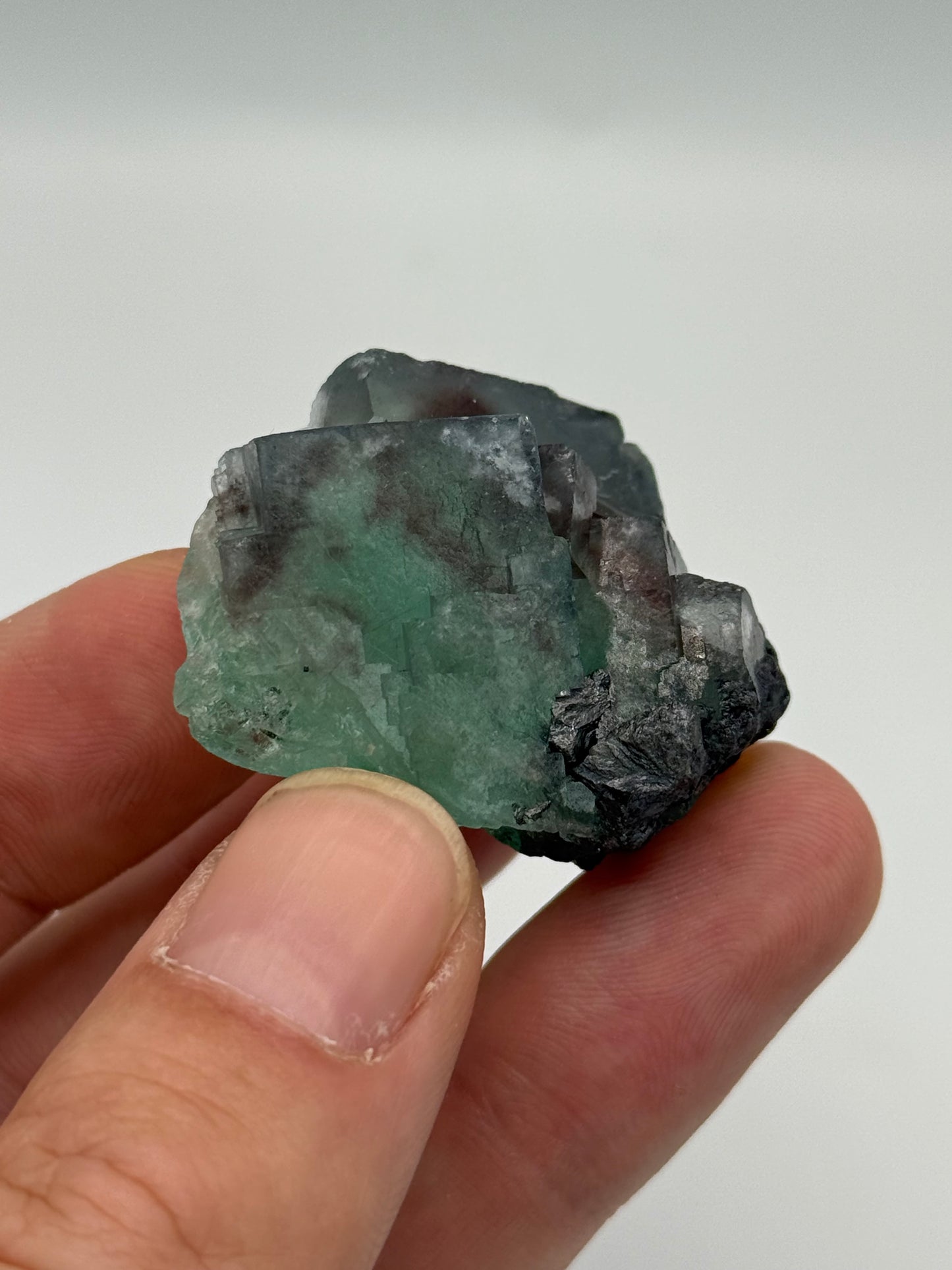 Fluorite, Milpo mine, Atacocha, Pasco Prov., Peru