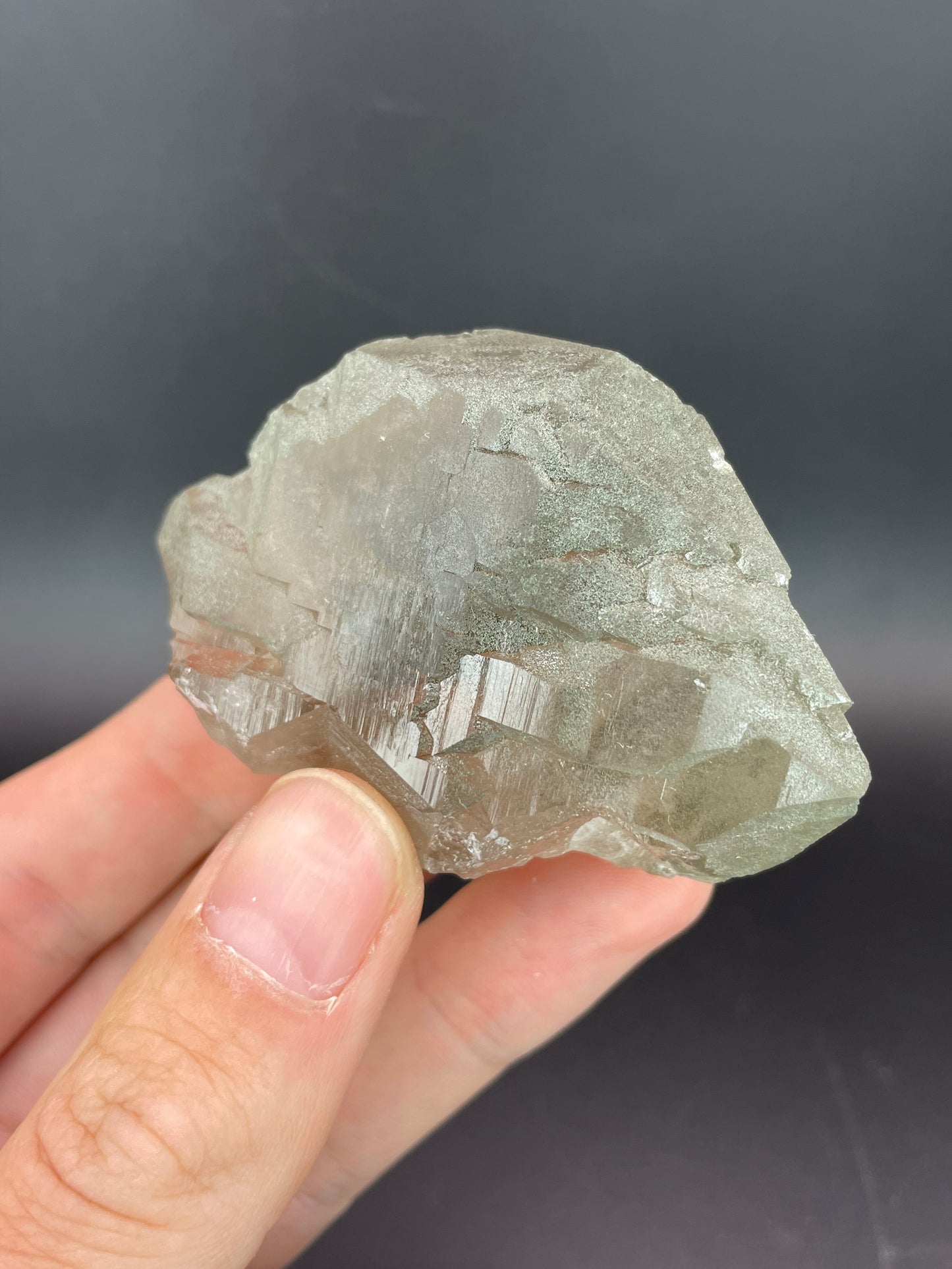 Gwindel Quartz with Chlorite, Mont Blanc, Chamonix, France