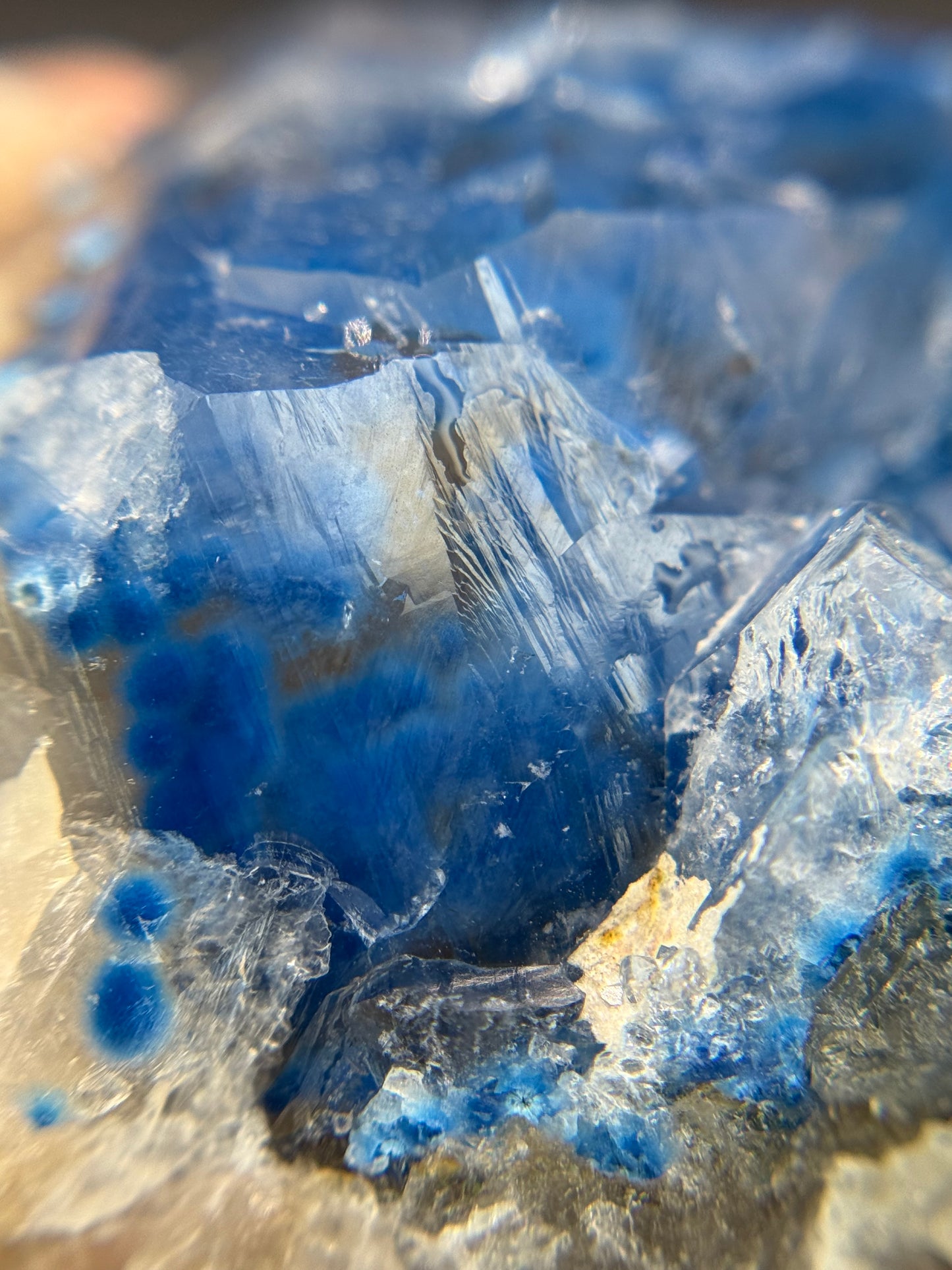 Shattuckite in Quartz, Kunene Region, Namibia