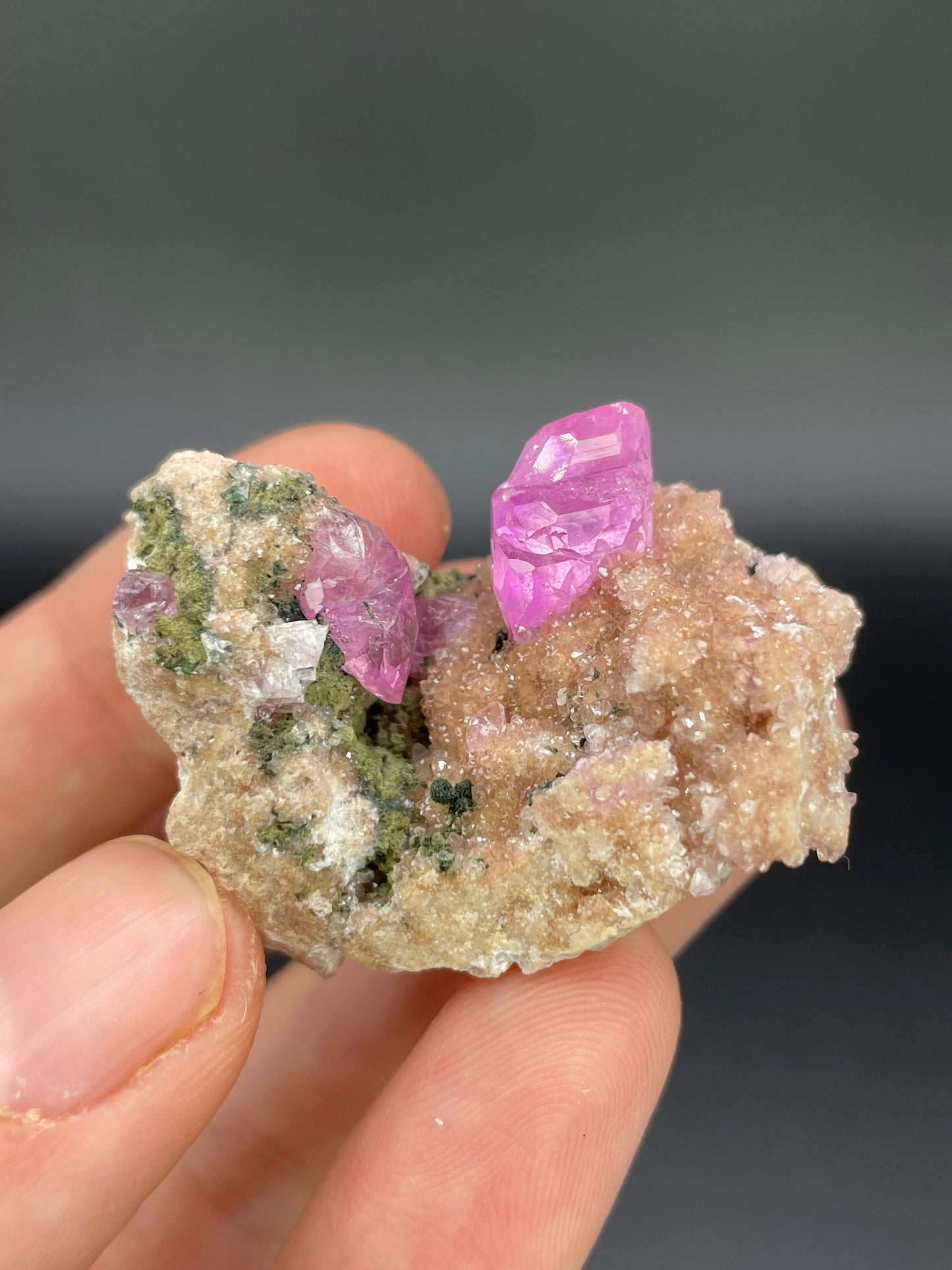 Cobaltoan Calcite with Kolwezite, Kolwezi Mining District, Lualaba Province, Republic of Congo