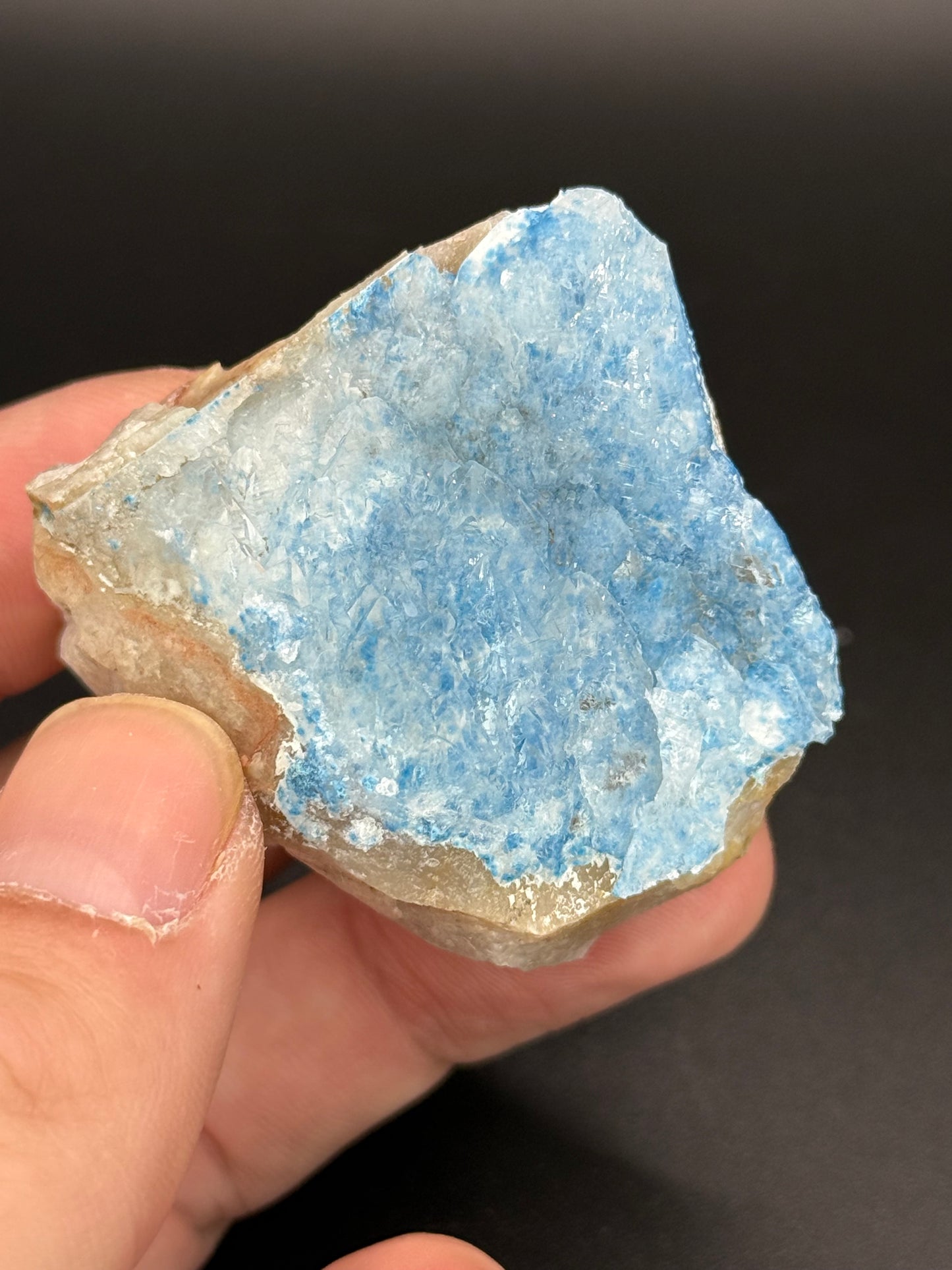 Shattuckite in Quartz, Kunene Region, Namibia