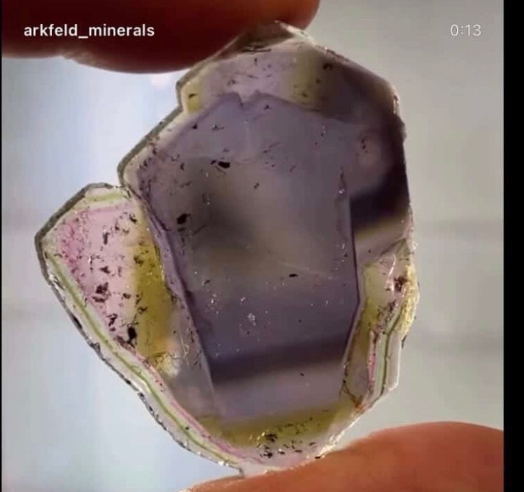 Liddicoatite slice
