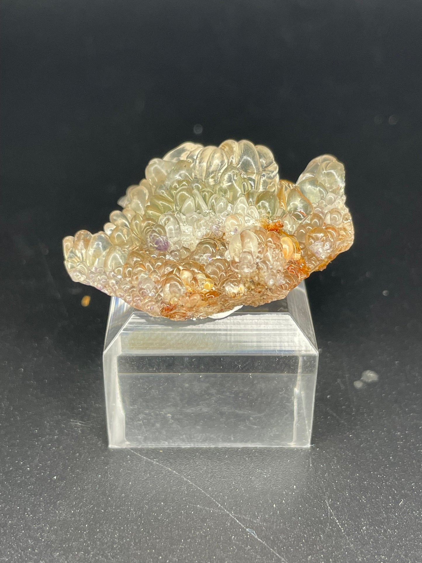 Hyalite Opal with Fluorite Inclusions, Guanajuato, Mexico