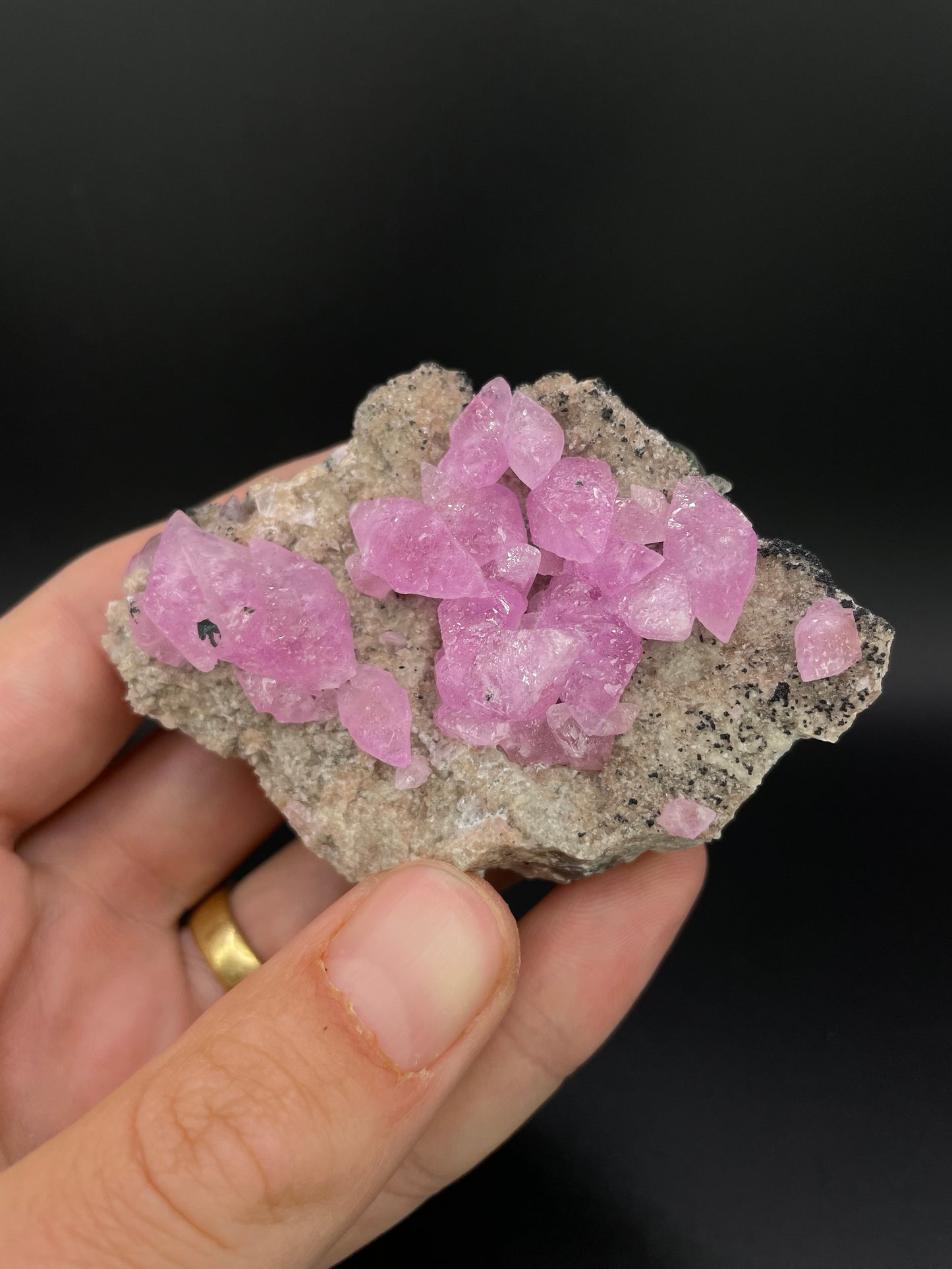 Cobaltoan Calcite, Kolwezite, Kolwezi, Lualaba Province, Democratic Republic of Congo