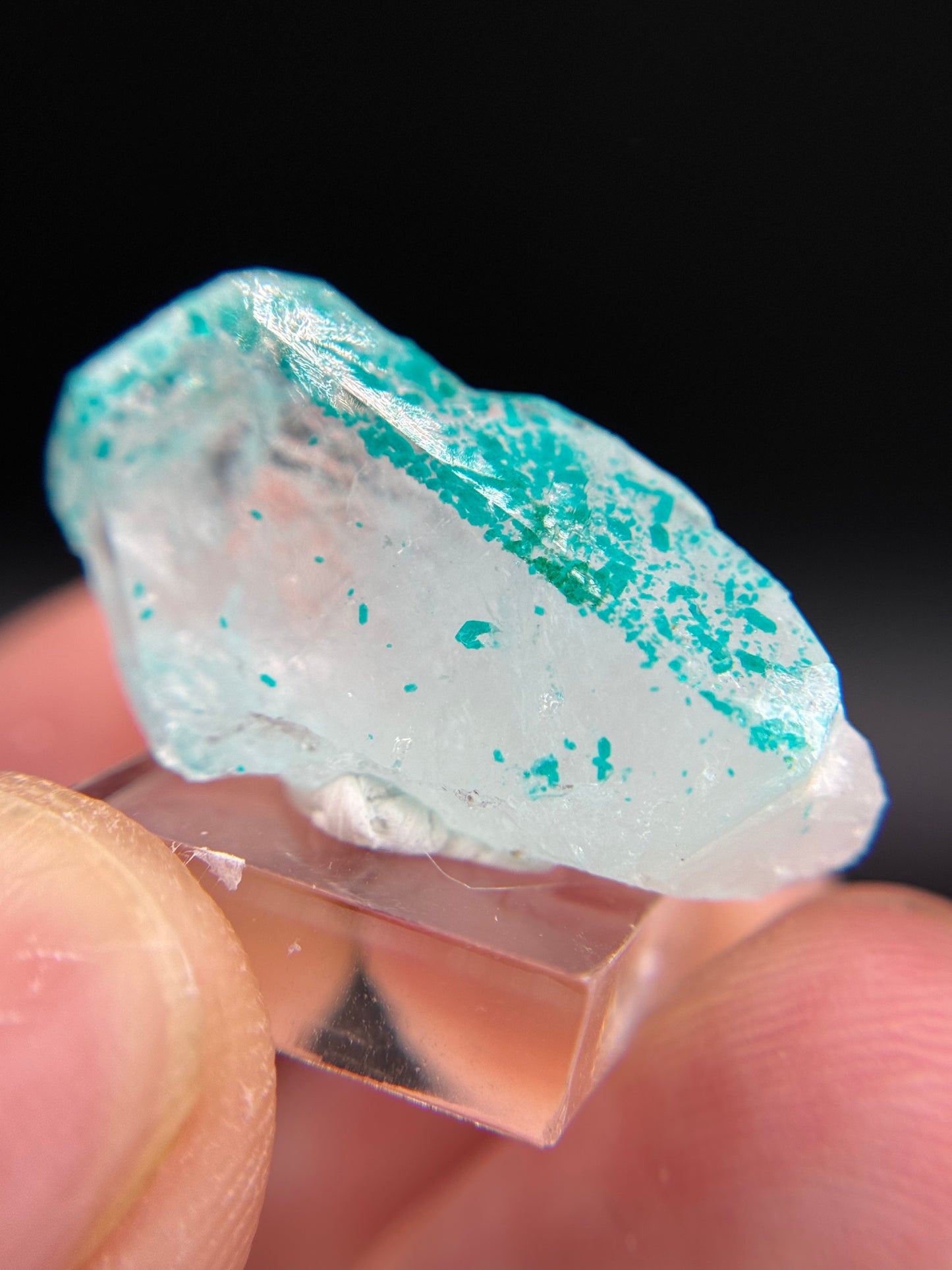 Dioptase and Quartz, Kunene Region, Namibia