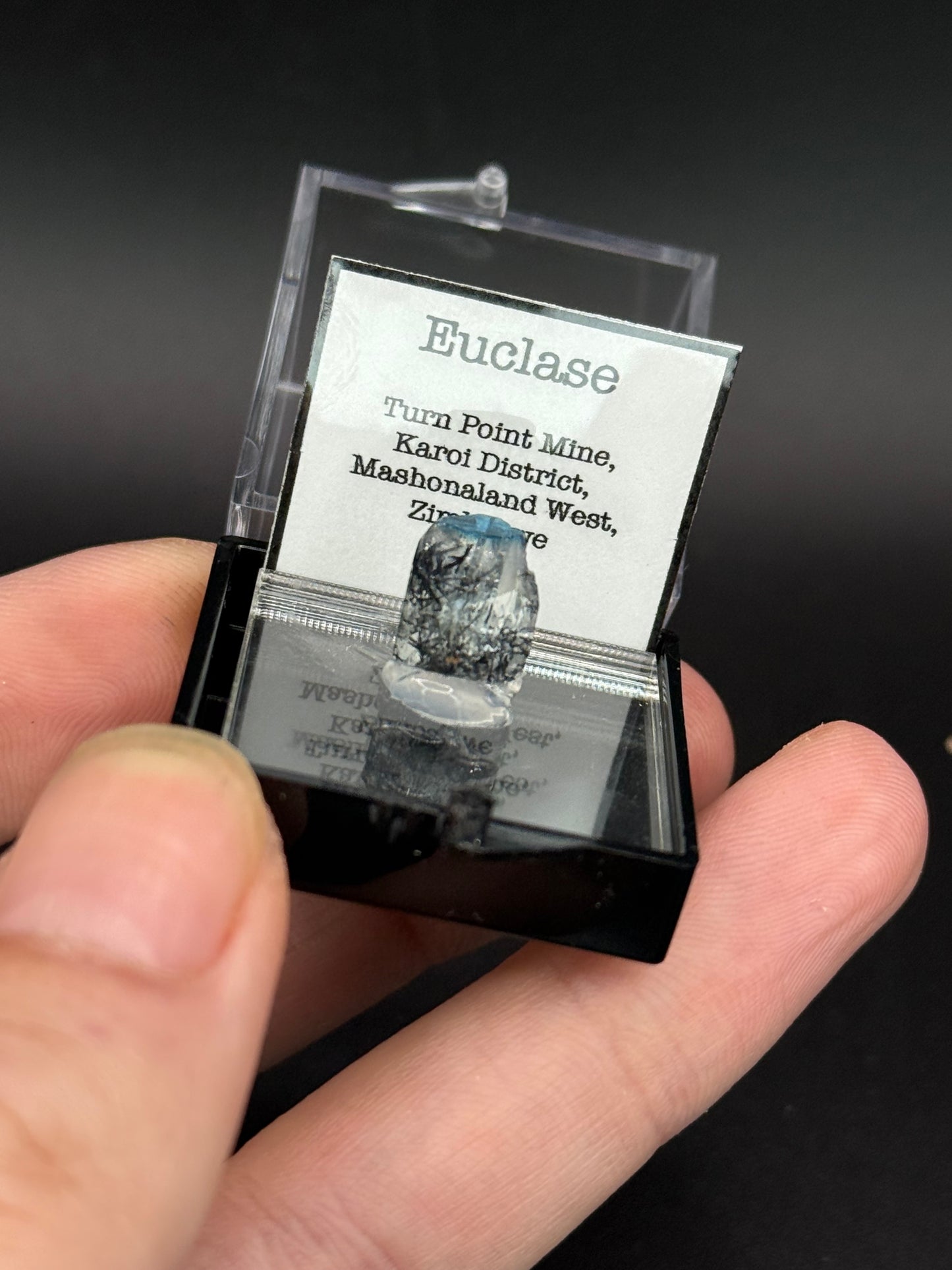 Euclase, Turn Point Mine, Karoi District, Mashonaland West, Zimbabwe