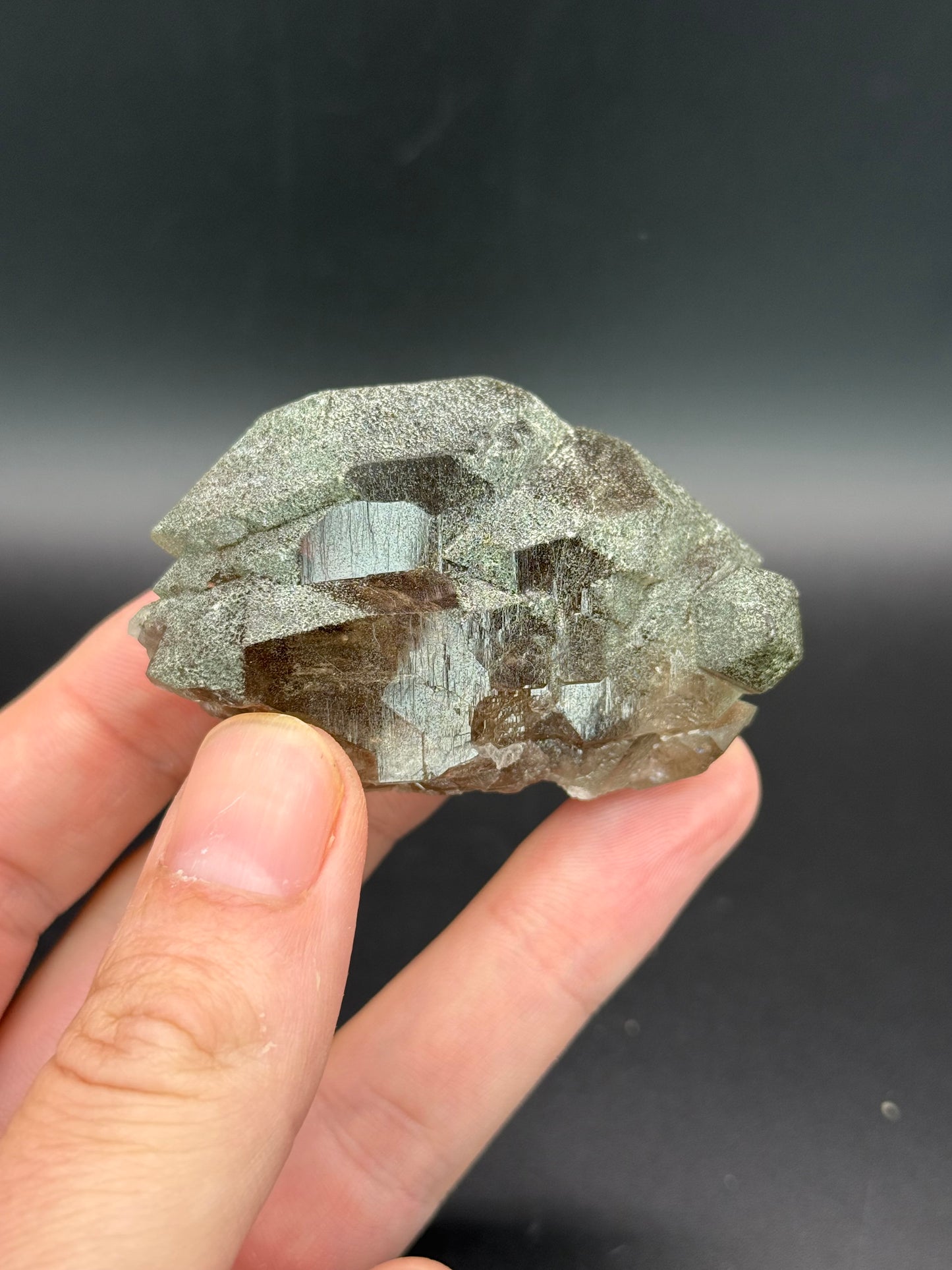 Gwindel Smoky Quartz, Val Cavrein, Disentis, Grisons, Switzerland