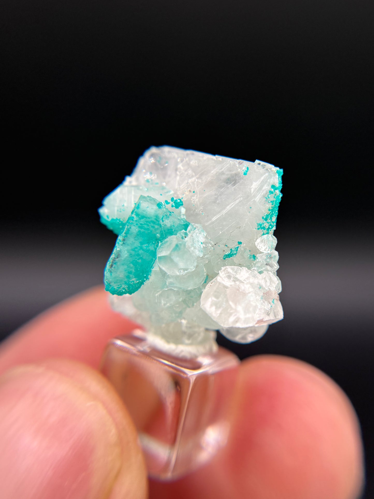 Dioptase and Quartz, Kunene Region, Namibia
