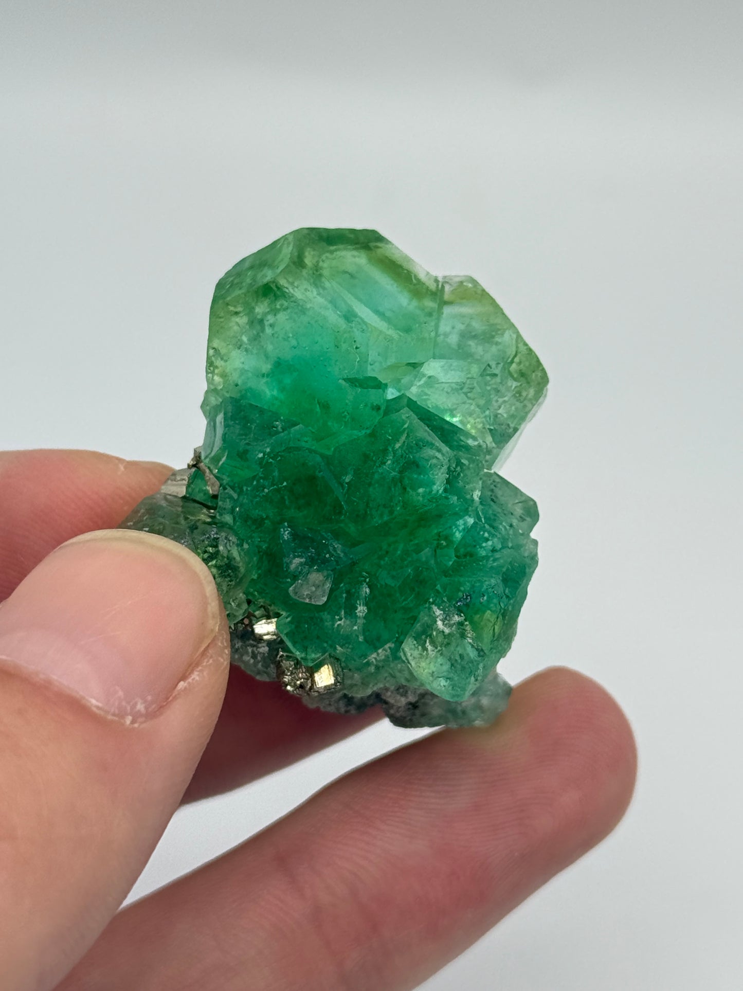 Fluorite, Milpo mine, Atacocha, Pasco Prov., Peru