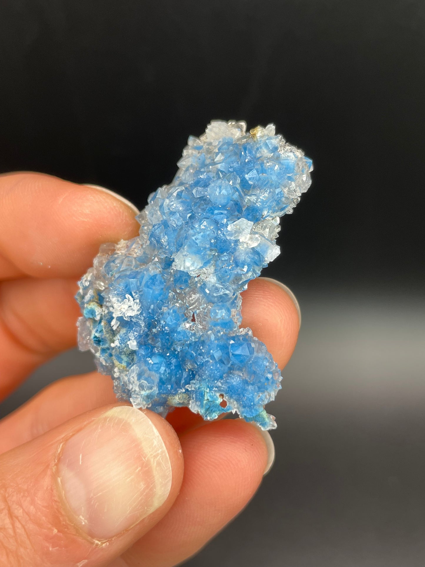 Shattuckite in Quartz, Kunene Region, Namibia