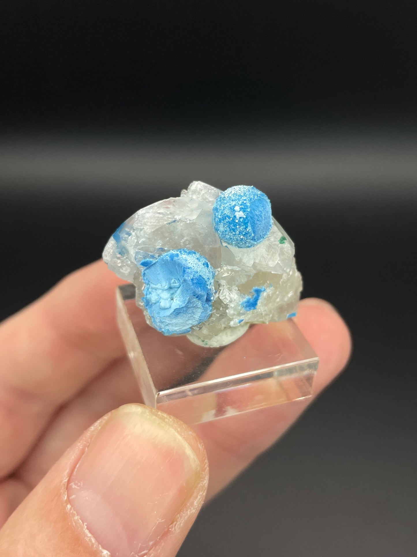 Shattuckite on Quartz, Kunene Region, Namibia