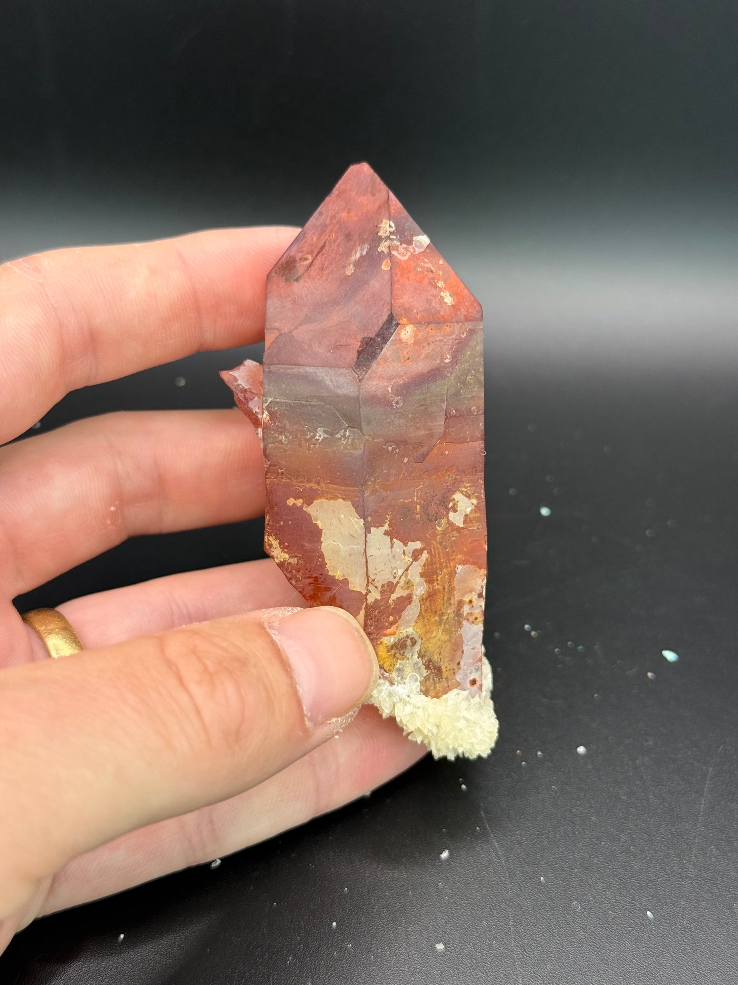 Iron Stain Quartz and Calcite, Kunene Region, Namibia