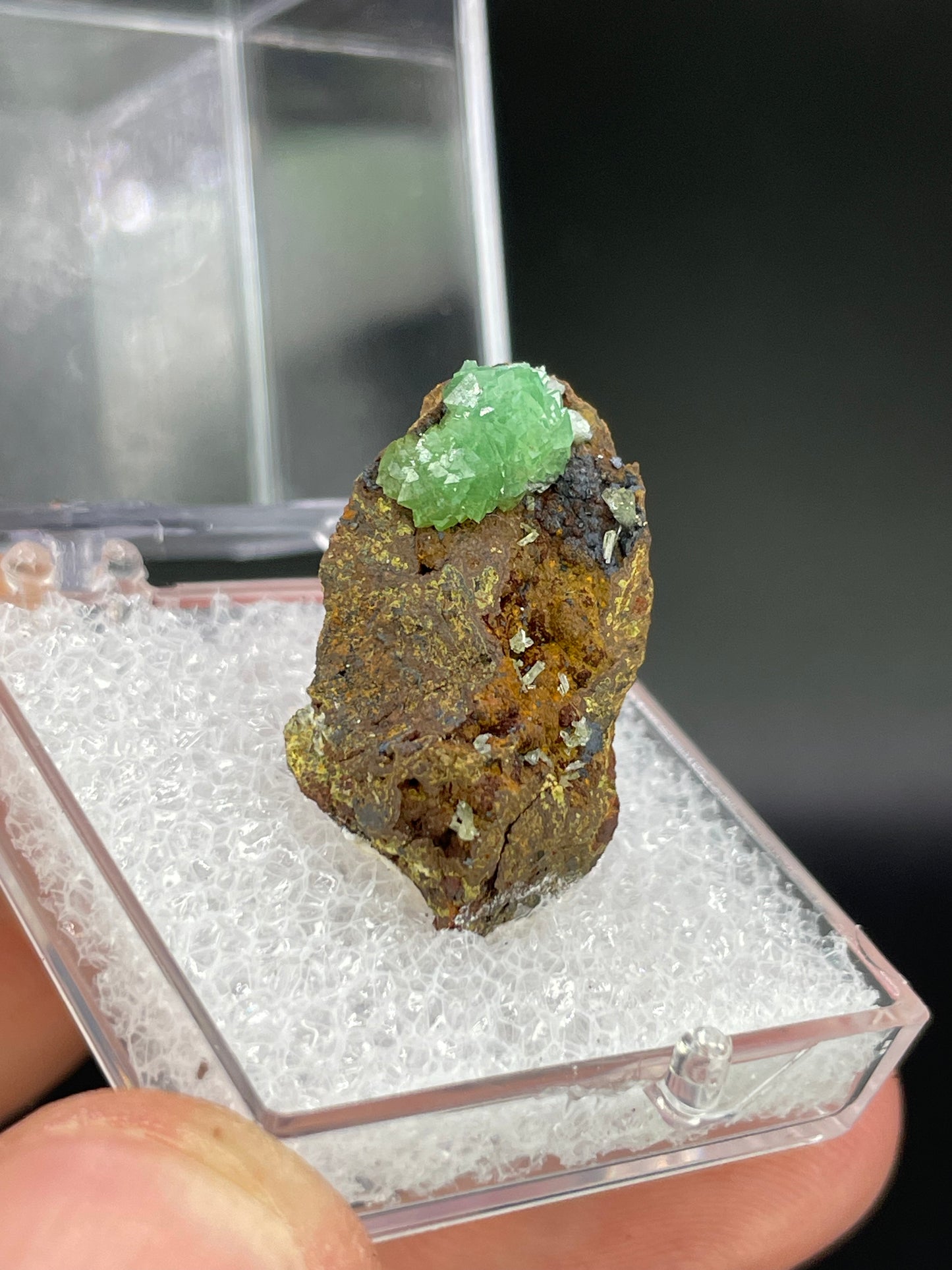 Cuprian Adamite, Ojuela Mine, Mapimi, Durango, Mexico