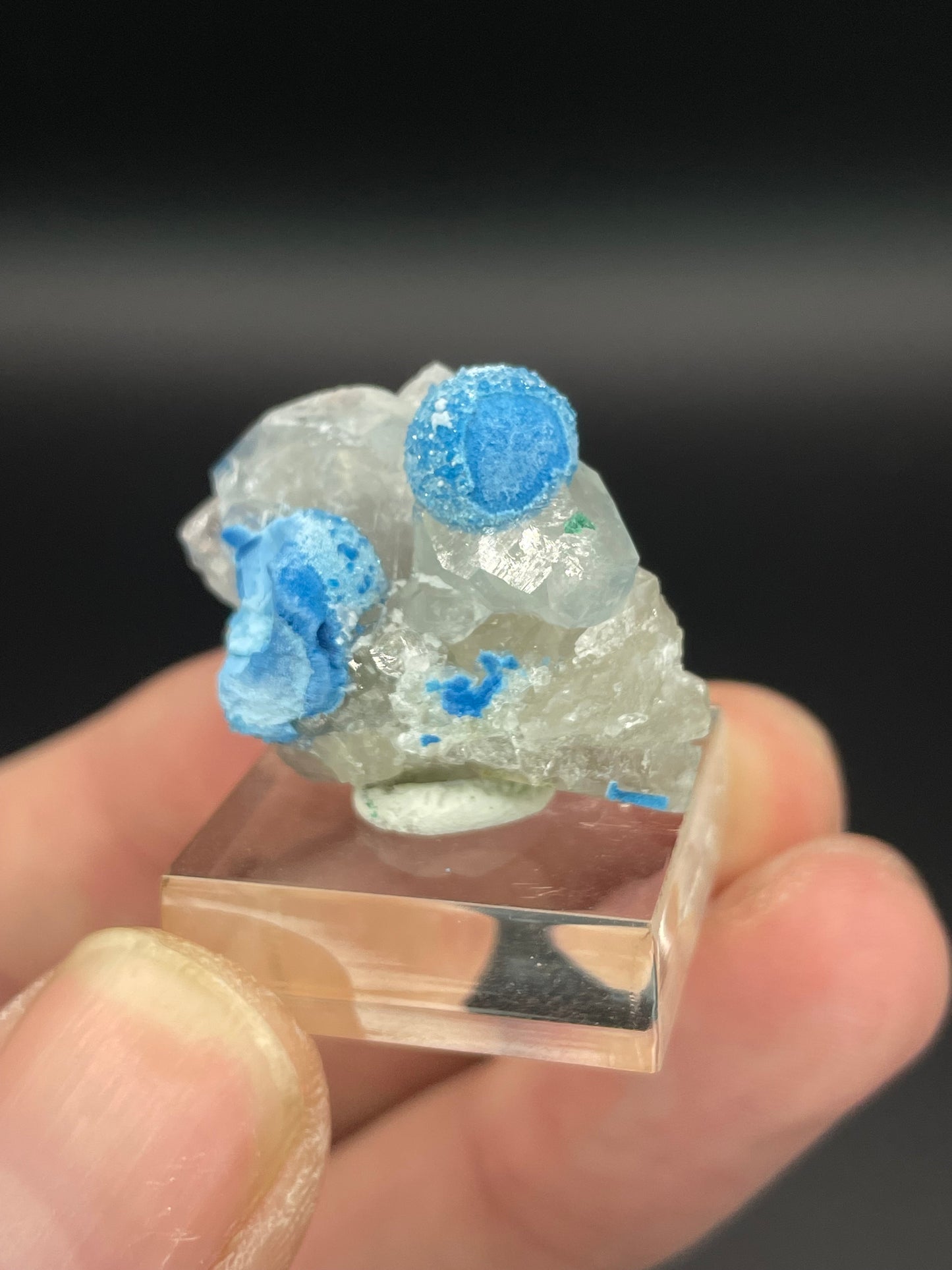 Shattuckite on Quartz, Kunene Region, Namibia