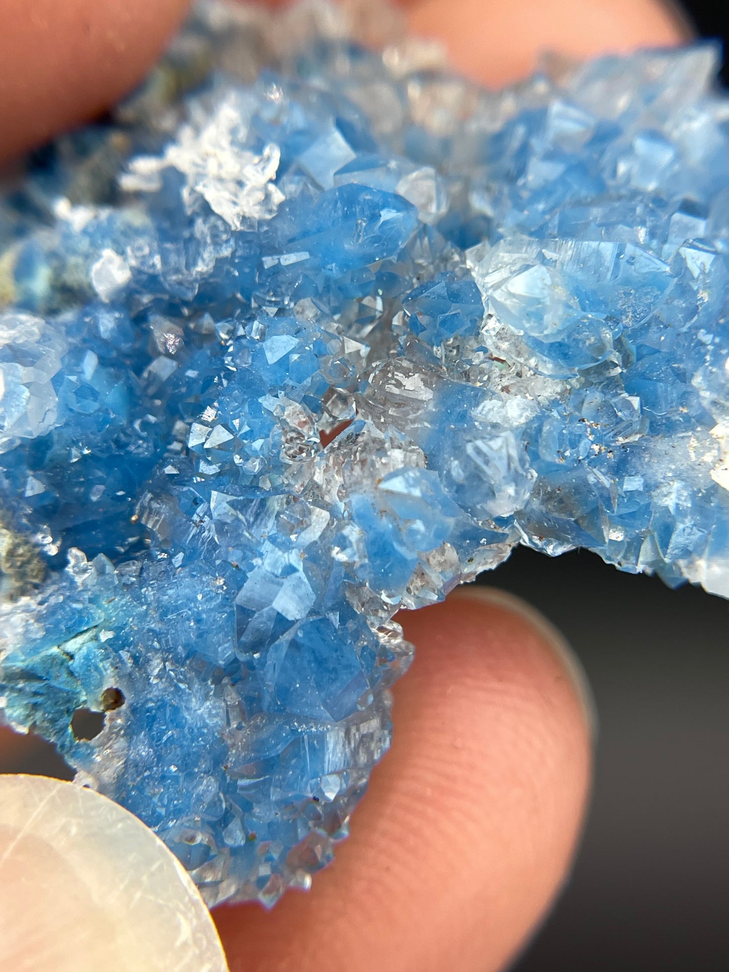 Shattuckite in Quartz, Kunene Region, Namibia