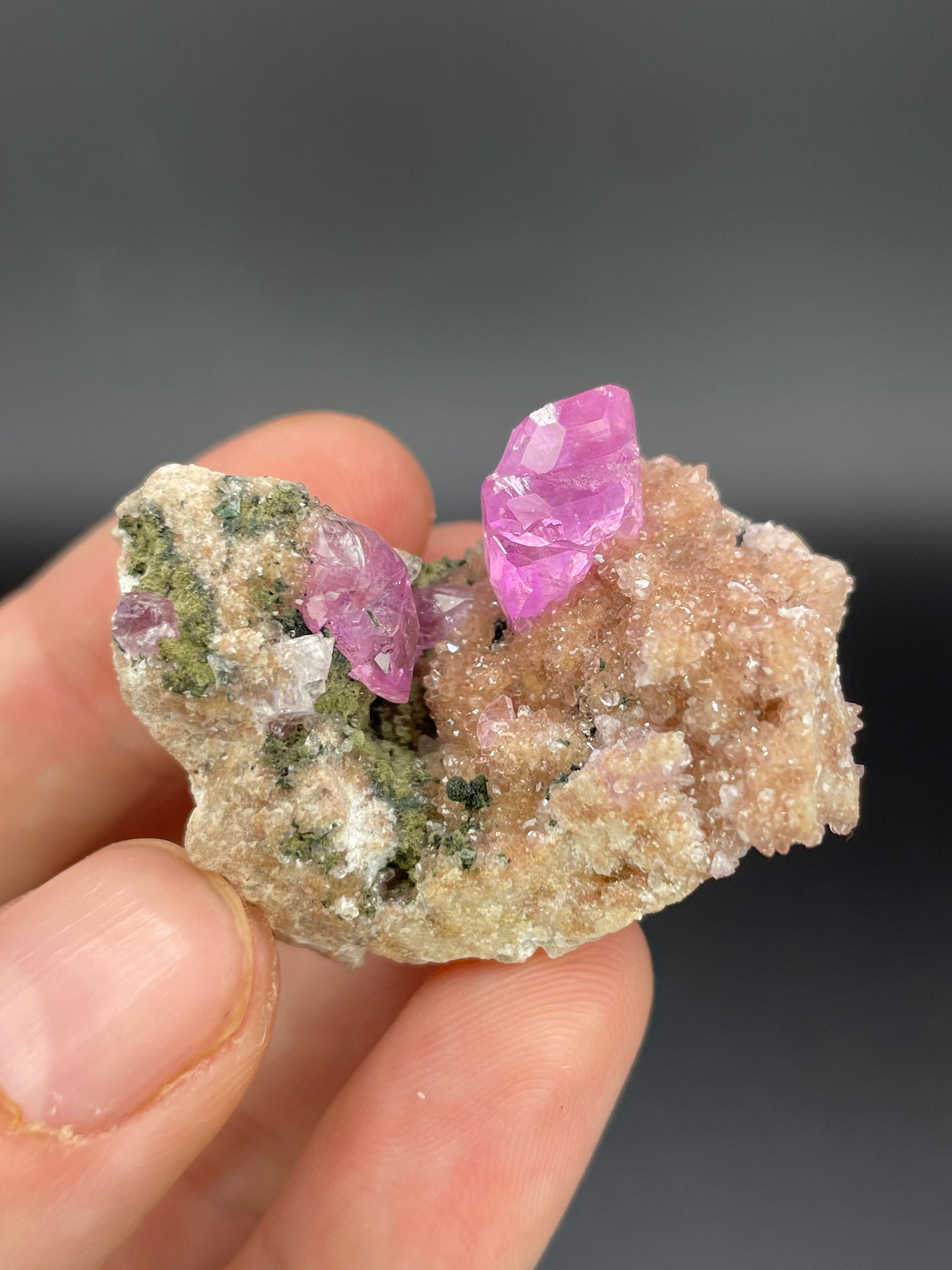 Cobaltoan Calcite with Kolwezite, Kolwezi Mining District, Lualaba Province, Republic of Congo