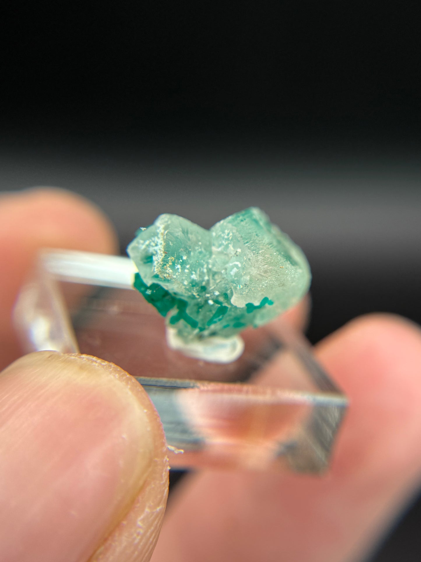 Dioptase and Calcite, Kunene Region, Namibia