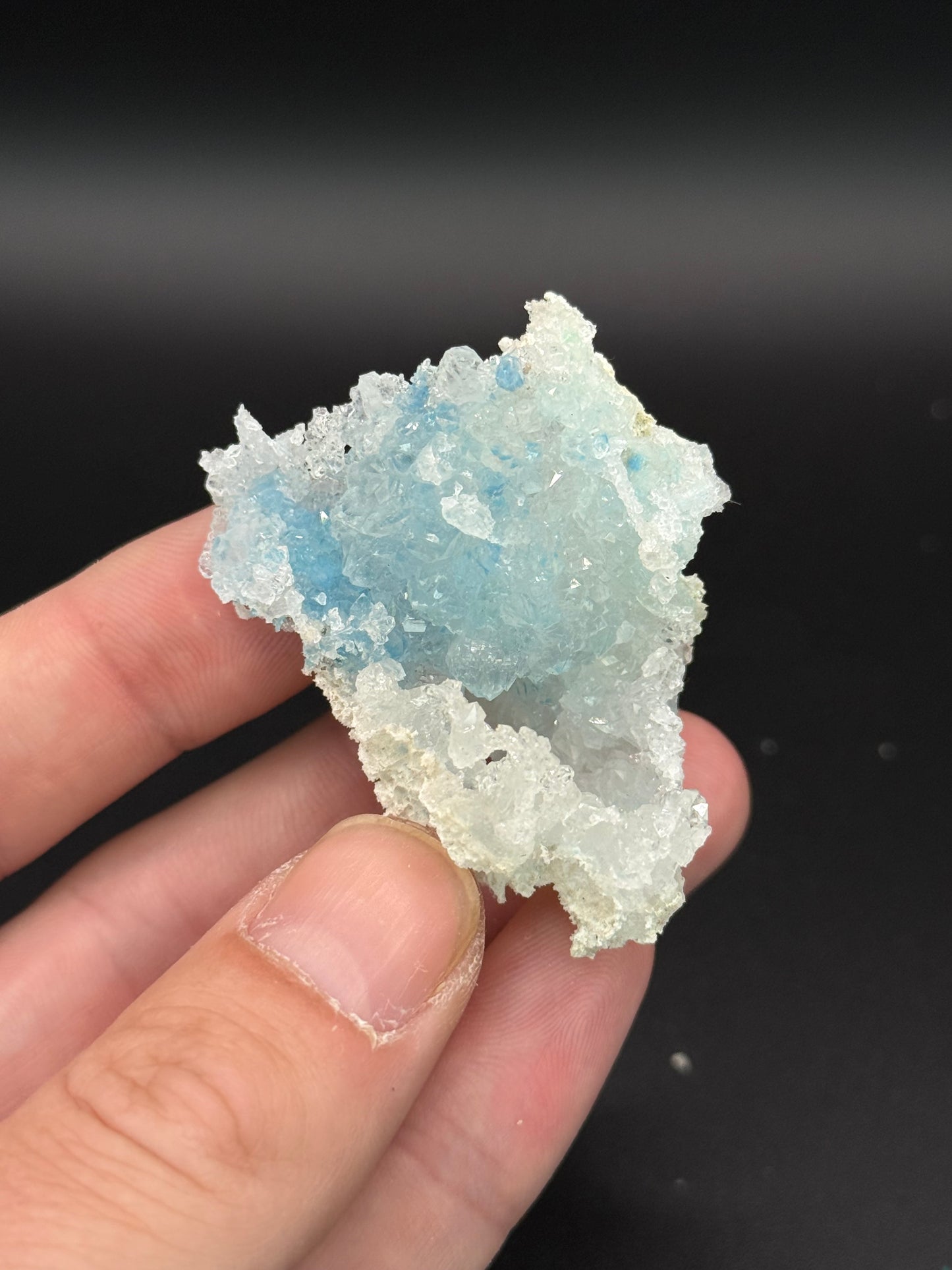 Shattuckite in Quartz, Kunene Region, Namibia