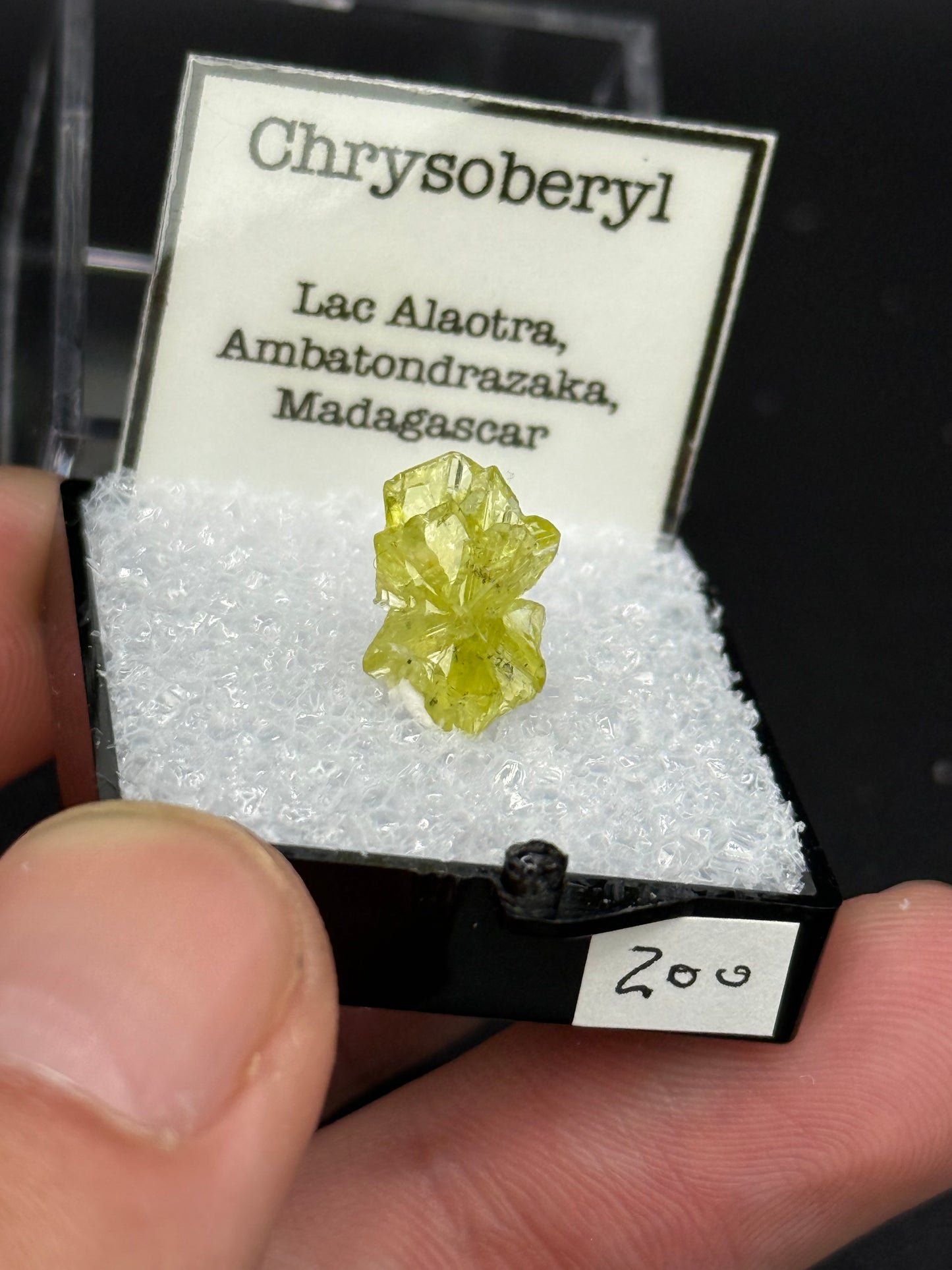 Chrysoberyl, Lac Alaotra, Ambatondrazaka, Madagascar