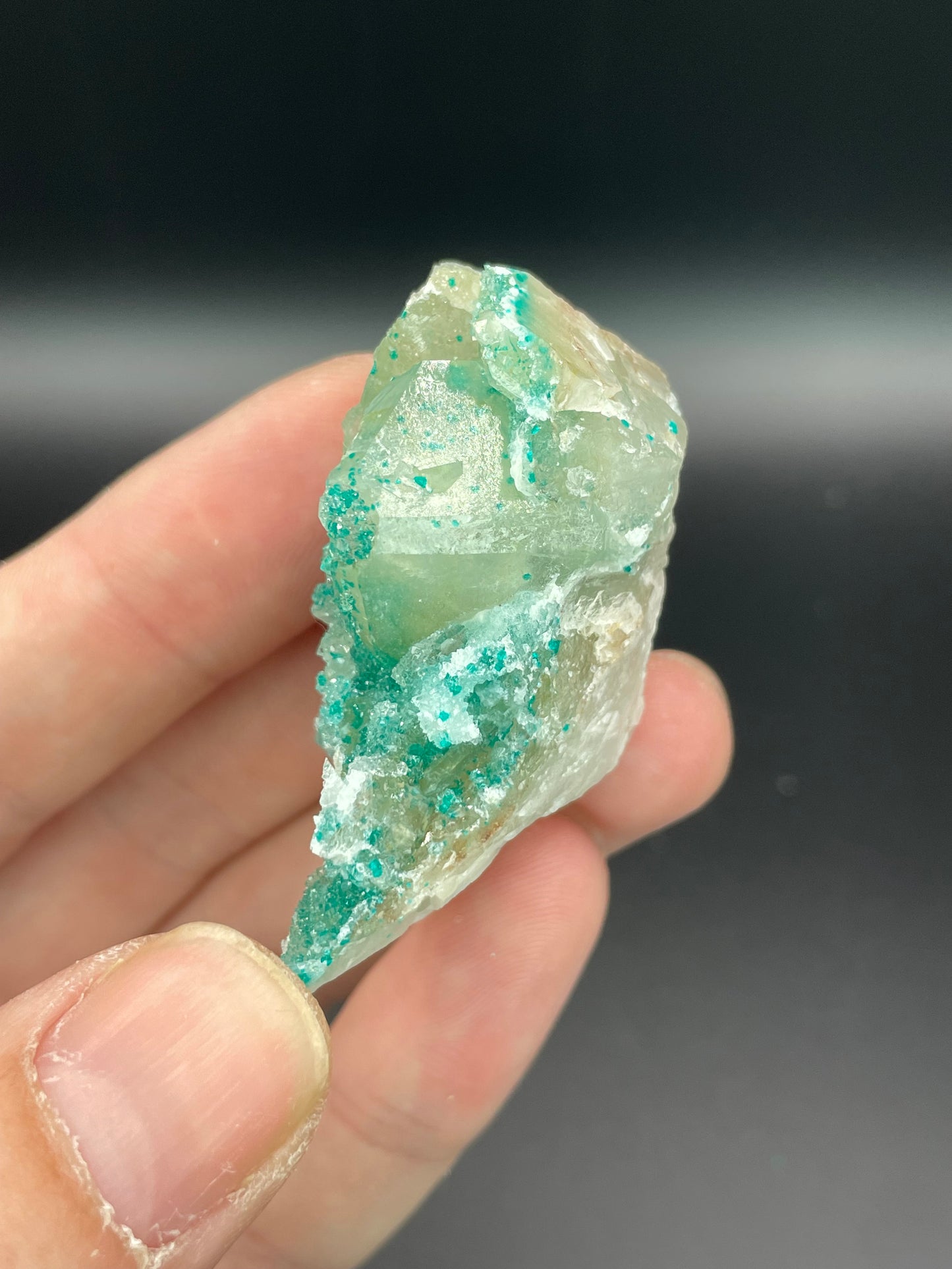 Dioptase and Quartz, Kunene Region, Namibia