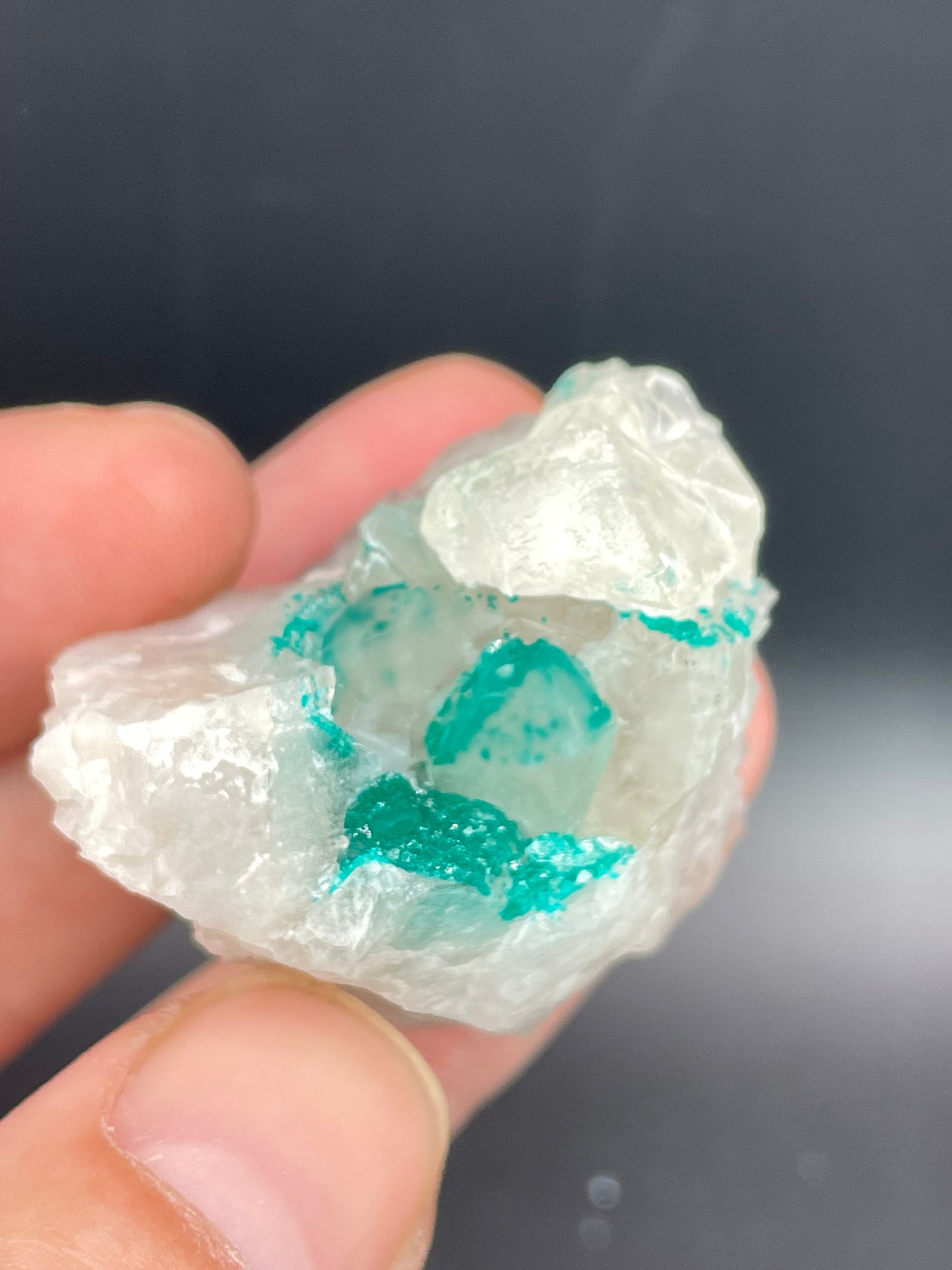 Dioptase, Calcite and Quartz, Kunene Region, Namibia