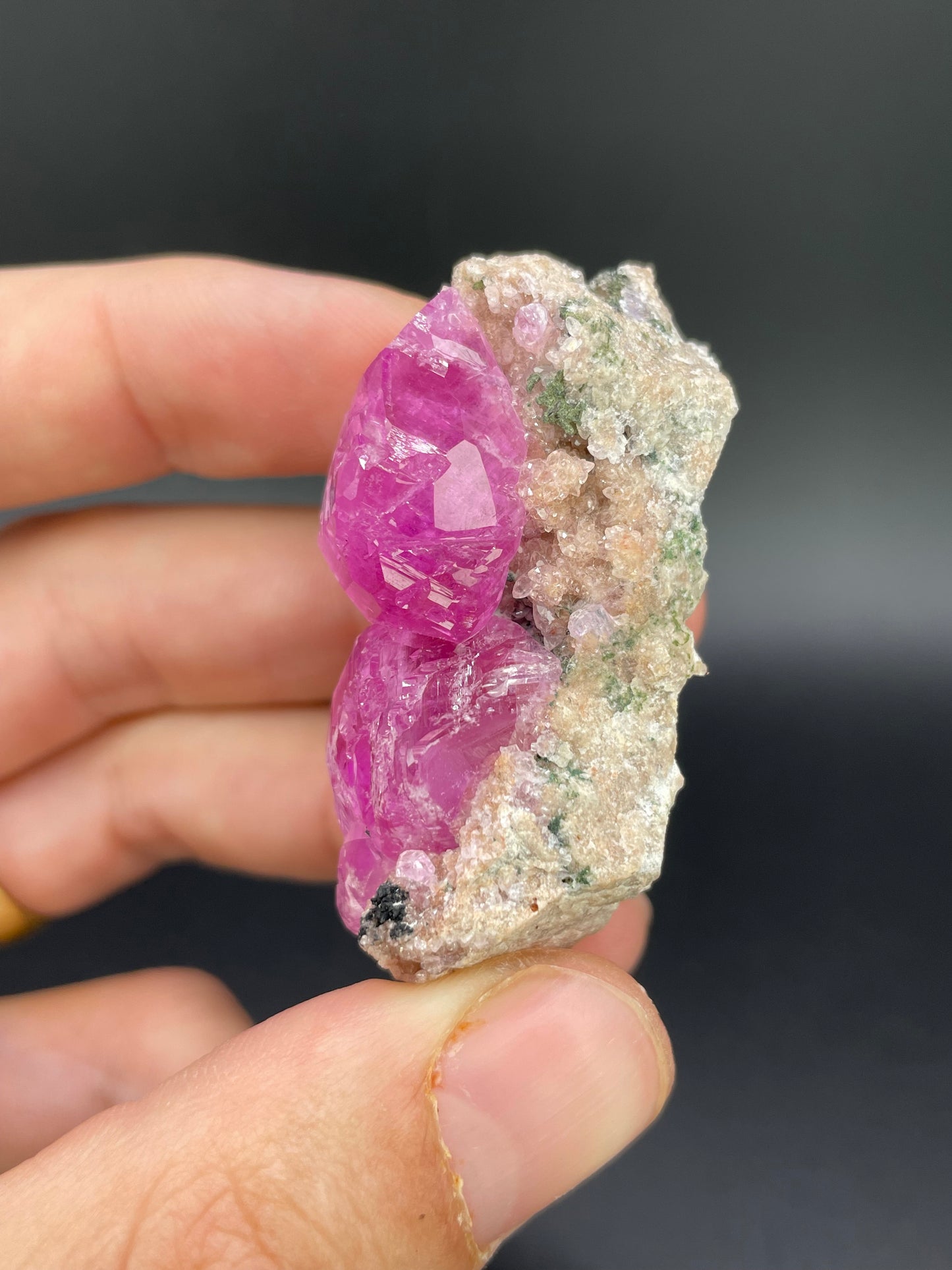 Cobaltoan Calcite with Kolwezite, Kolwezi, Lualaba Province, Democratic Republic of Congo