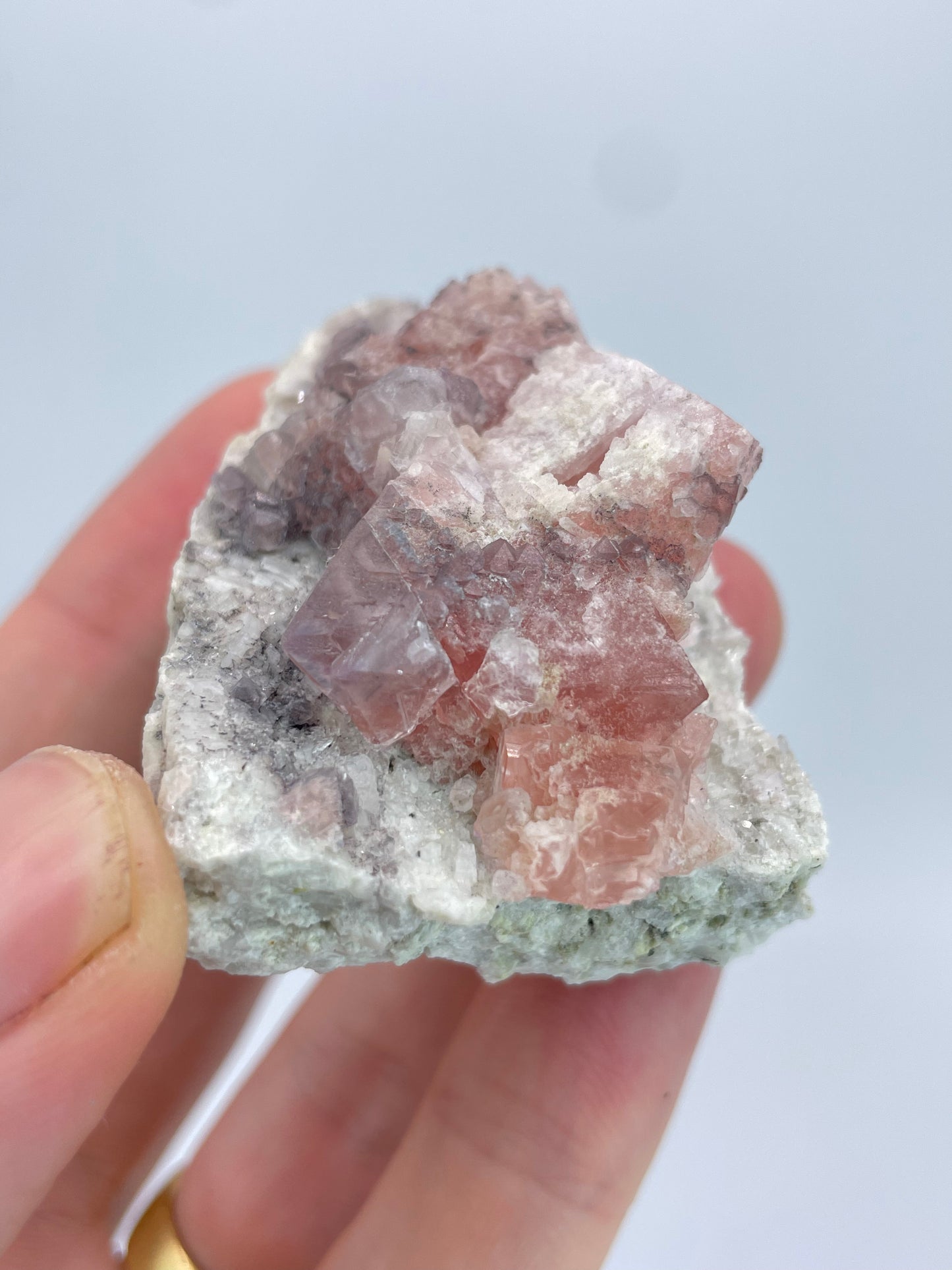 Pink Fluorite, Grimsel area, Bern, Switzerland
