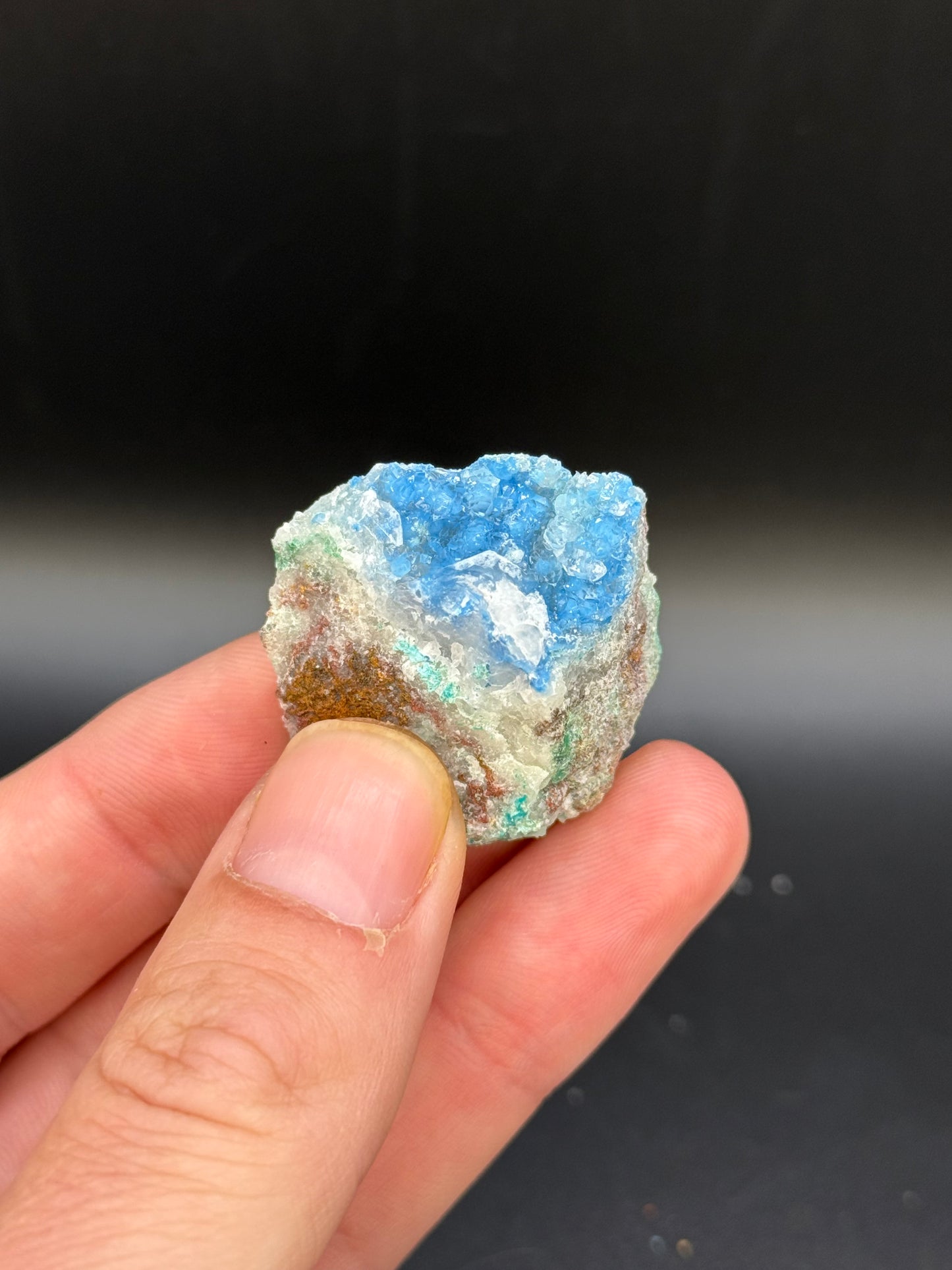 Shattuckite and Quartz, Kunene Region, Namibia