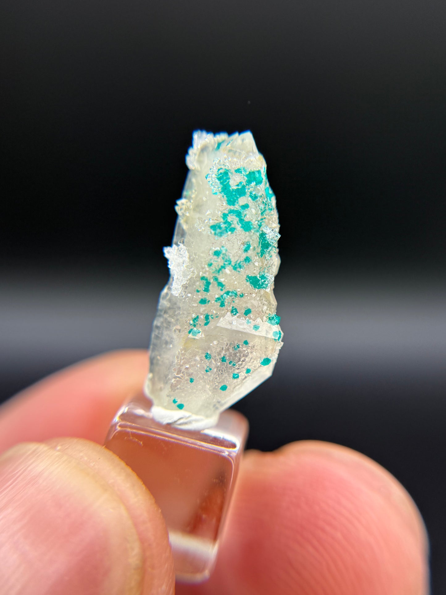Dioptase and Quartz, Kunene Region, Namibia