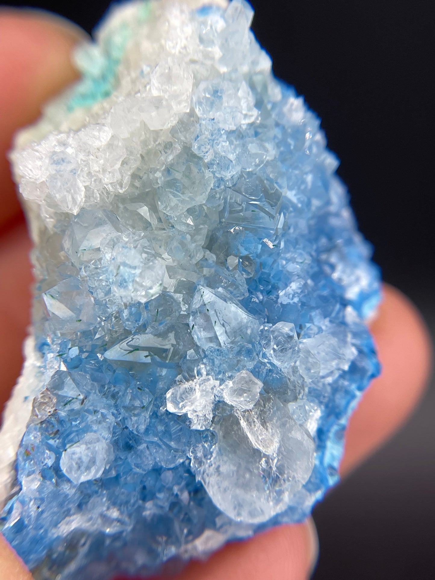 Shattuckite in Quartz, Kunene Region, Namibia