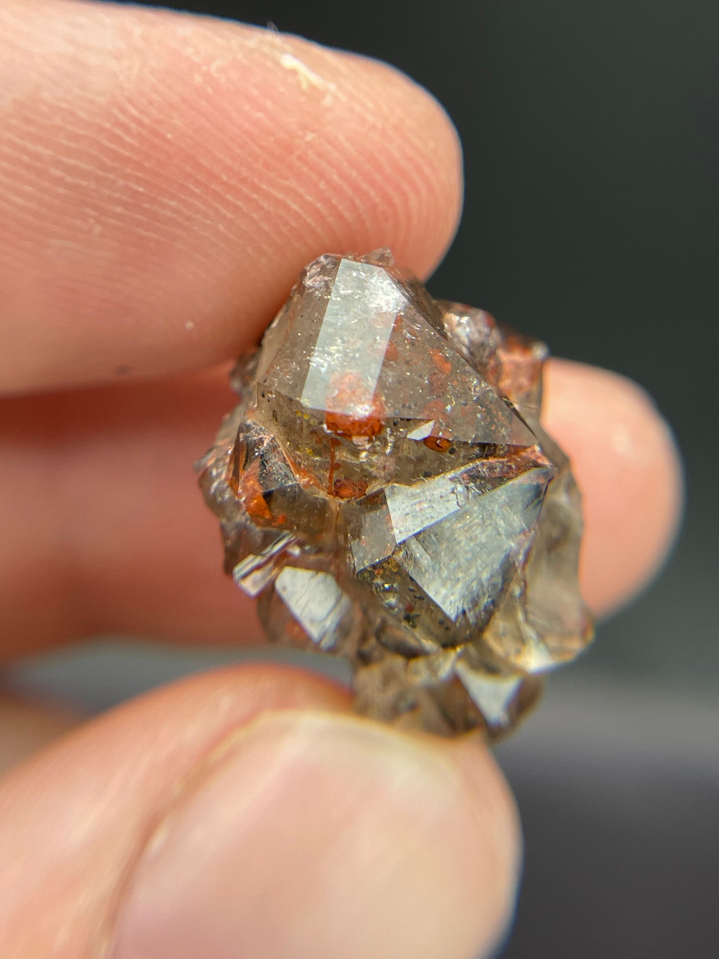Hematite in Quartz from Dniester River area, Moldova