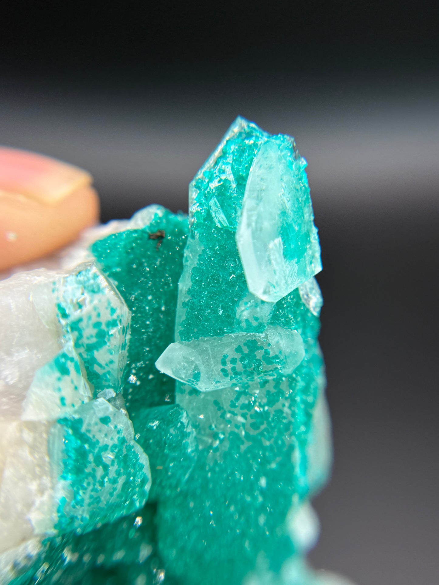 Dioptase and Quartz, Kunene Region, Namibia