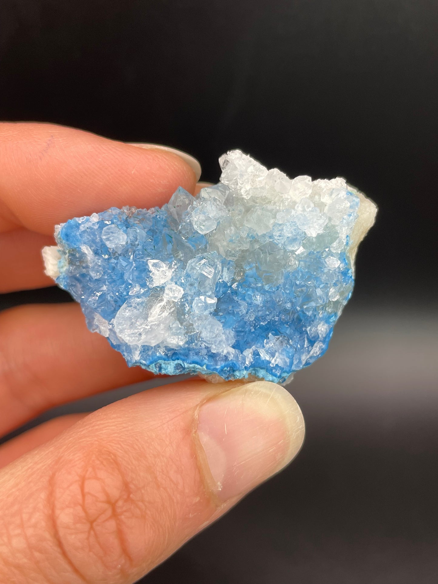 Shattuckite in Quartz, Kunene Region, Namibia