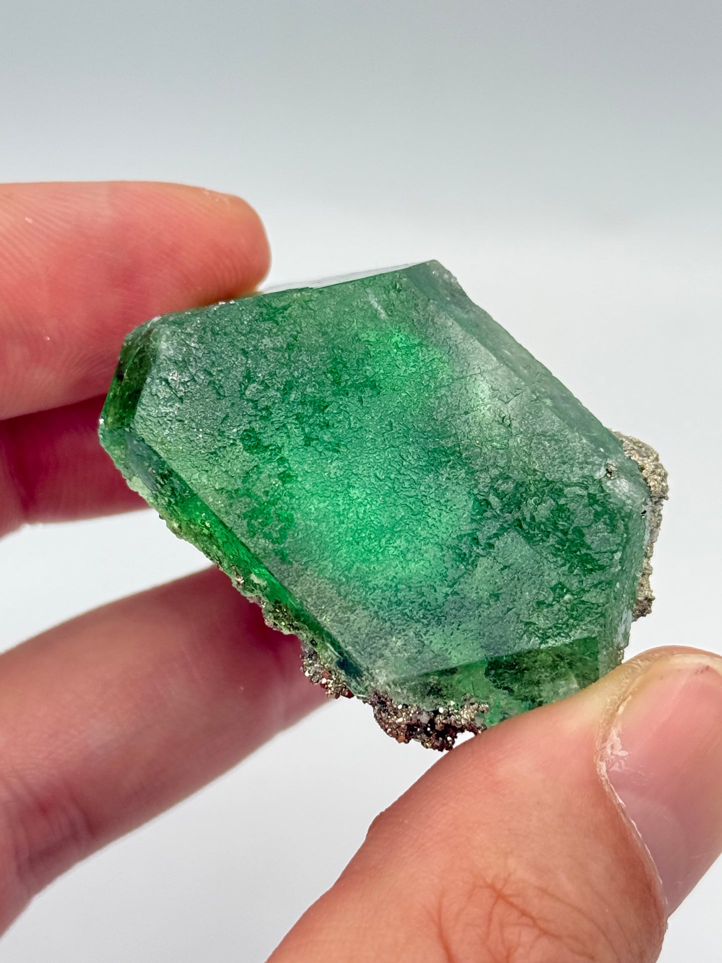 Fluorite, Milpo mine, Atacocha, Pasco Prov., Peru