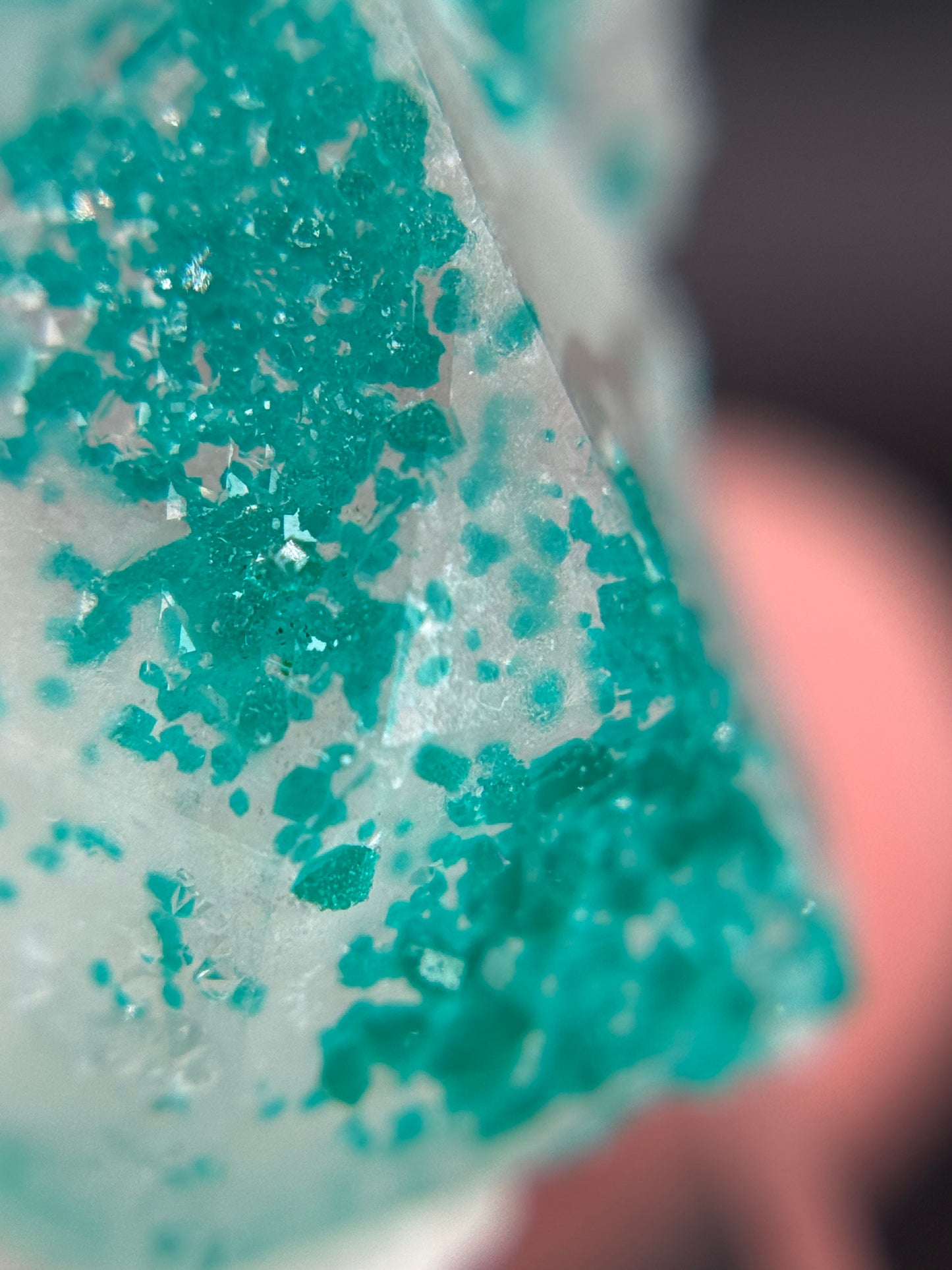 Dioptase and Quartz, Kunene Region, Namibia