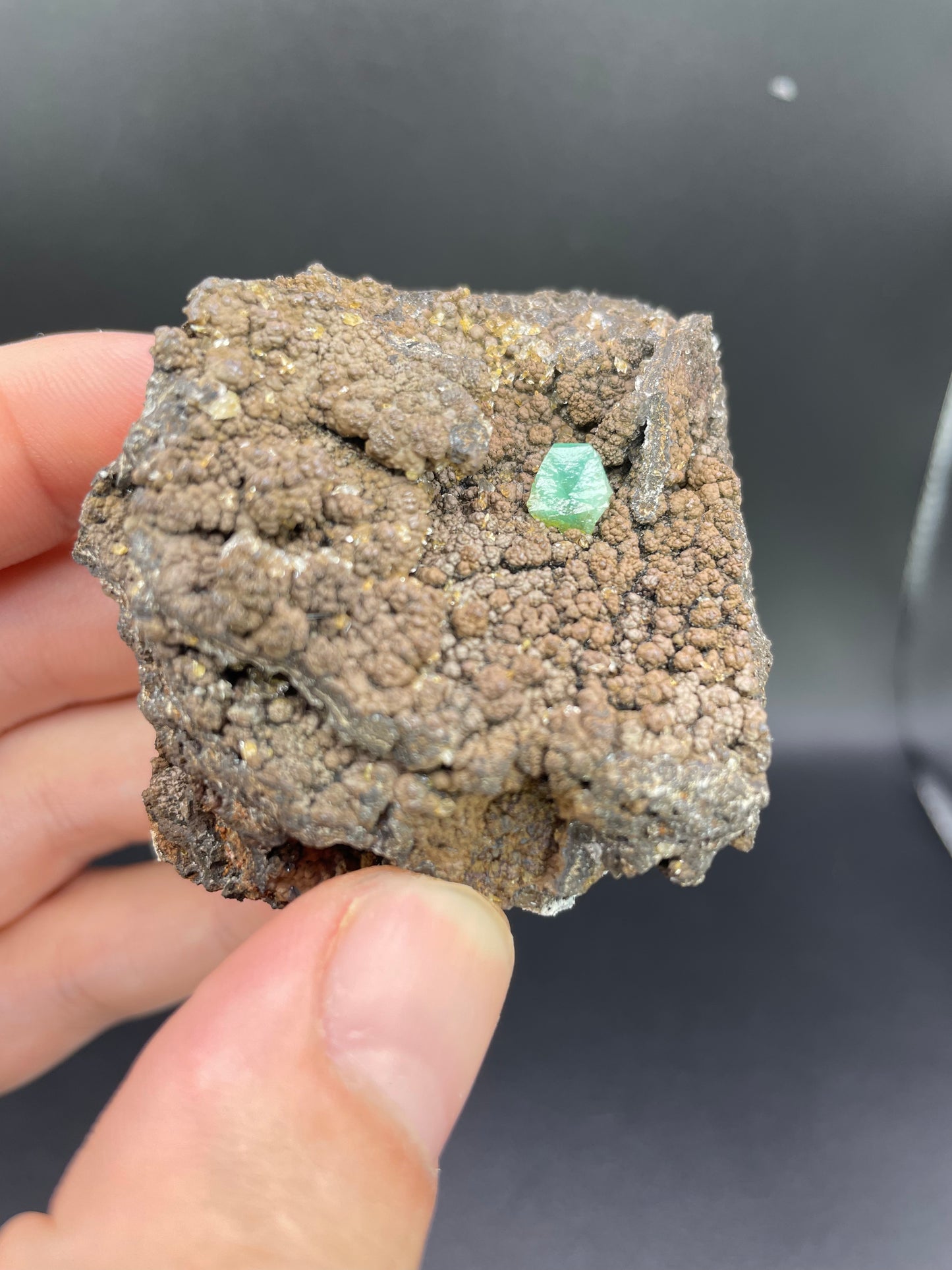 Cuprian Adamite, Ojuela Mine, Mapimi, Durango, Mexico