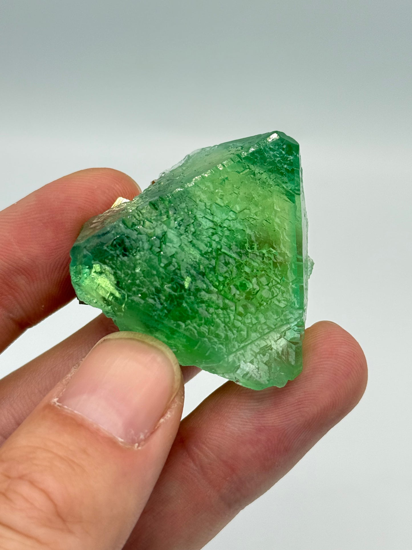 Fluorite, Milpo mine, Atacocha, Pasco Prov., Peru