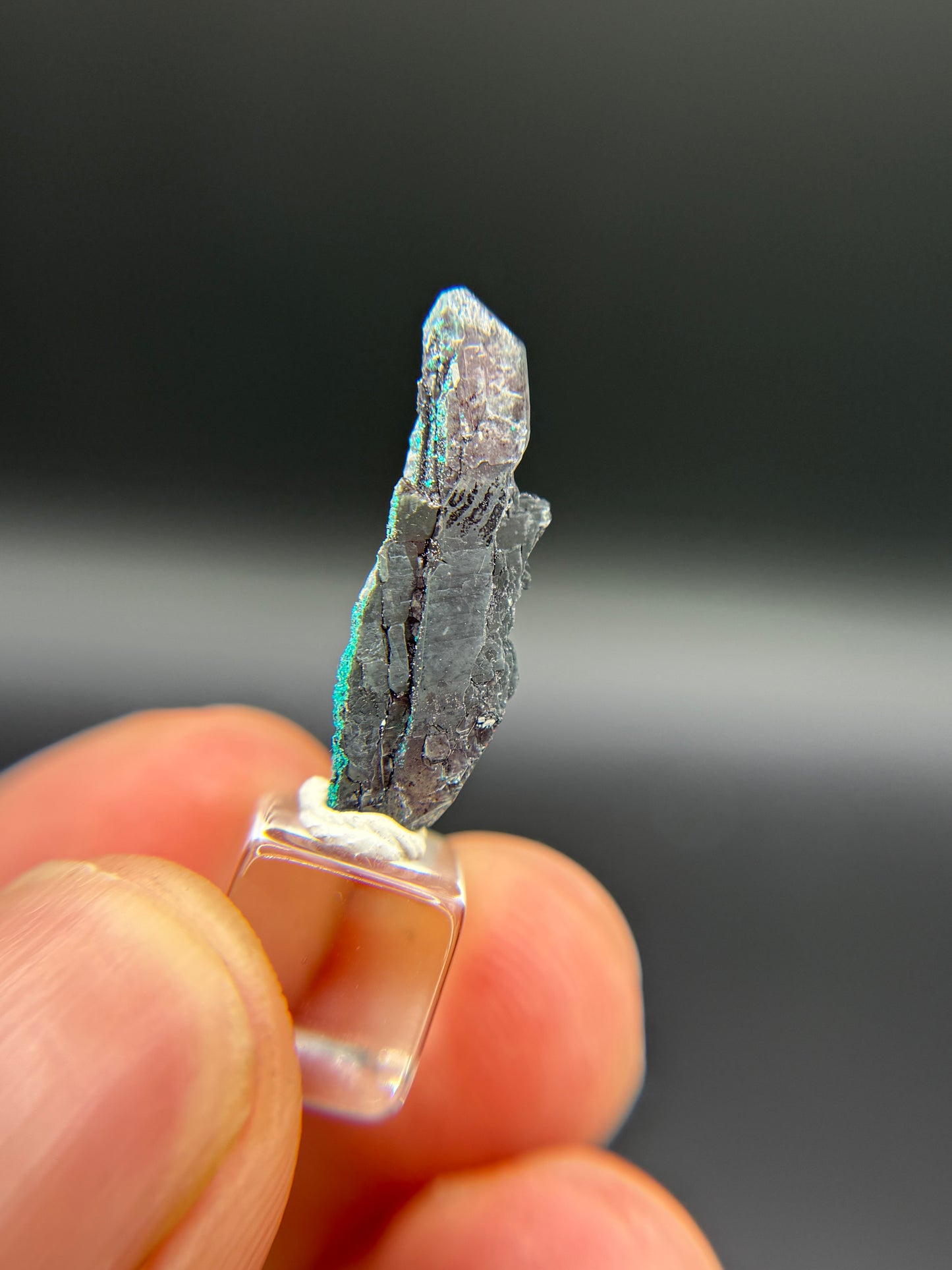 Dioptase, Hematite, Quartz, Kunene Region, Namibia