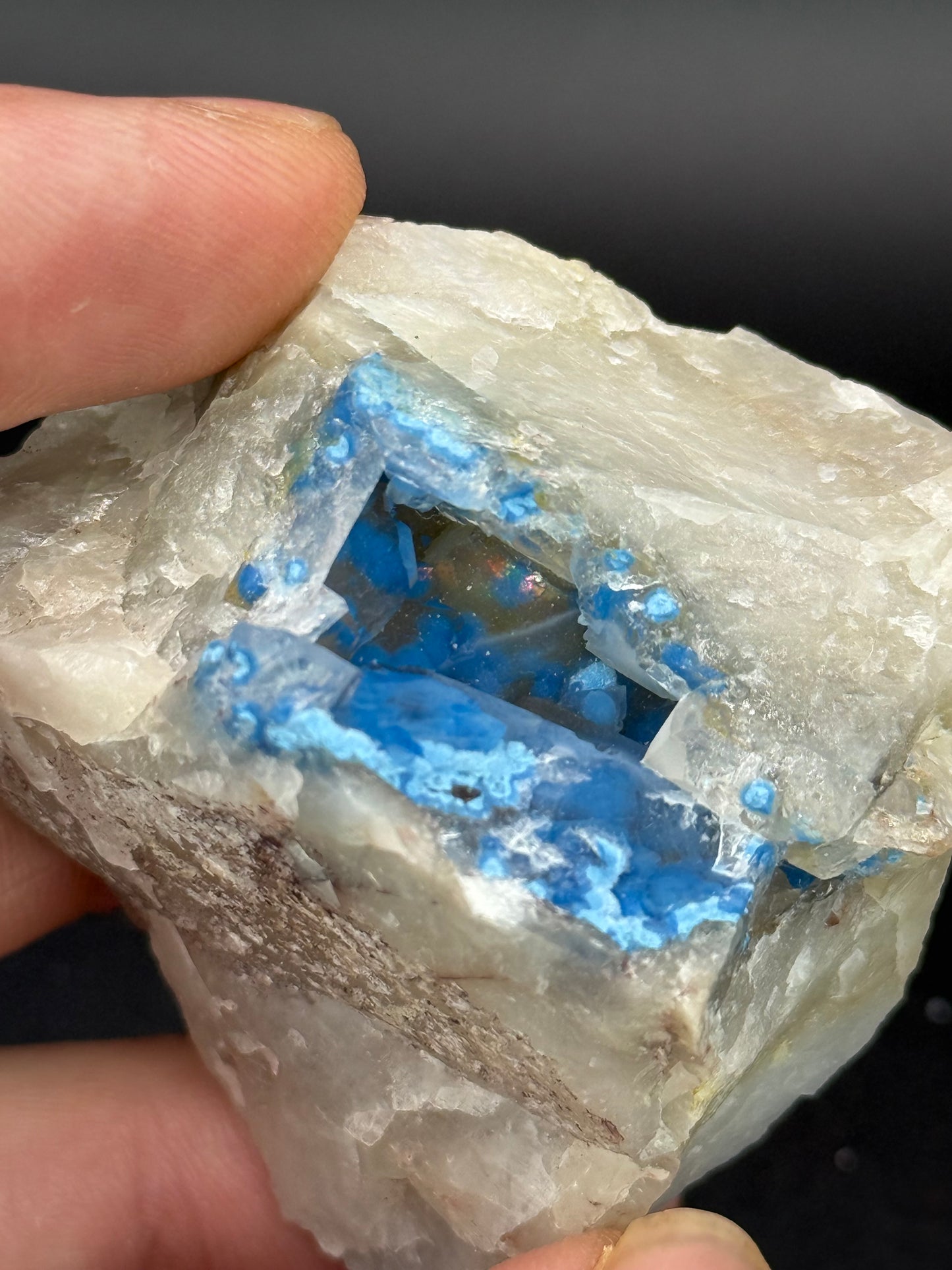 Shattuckite and Quartz, Kunene Region, Namibia