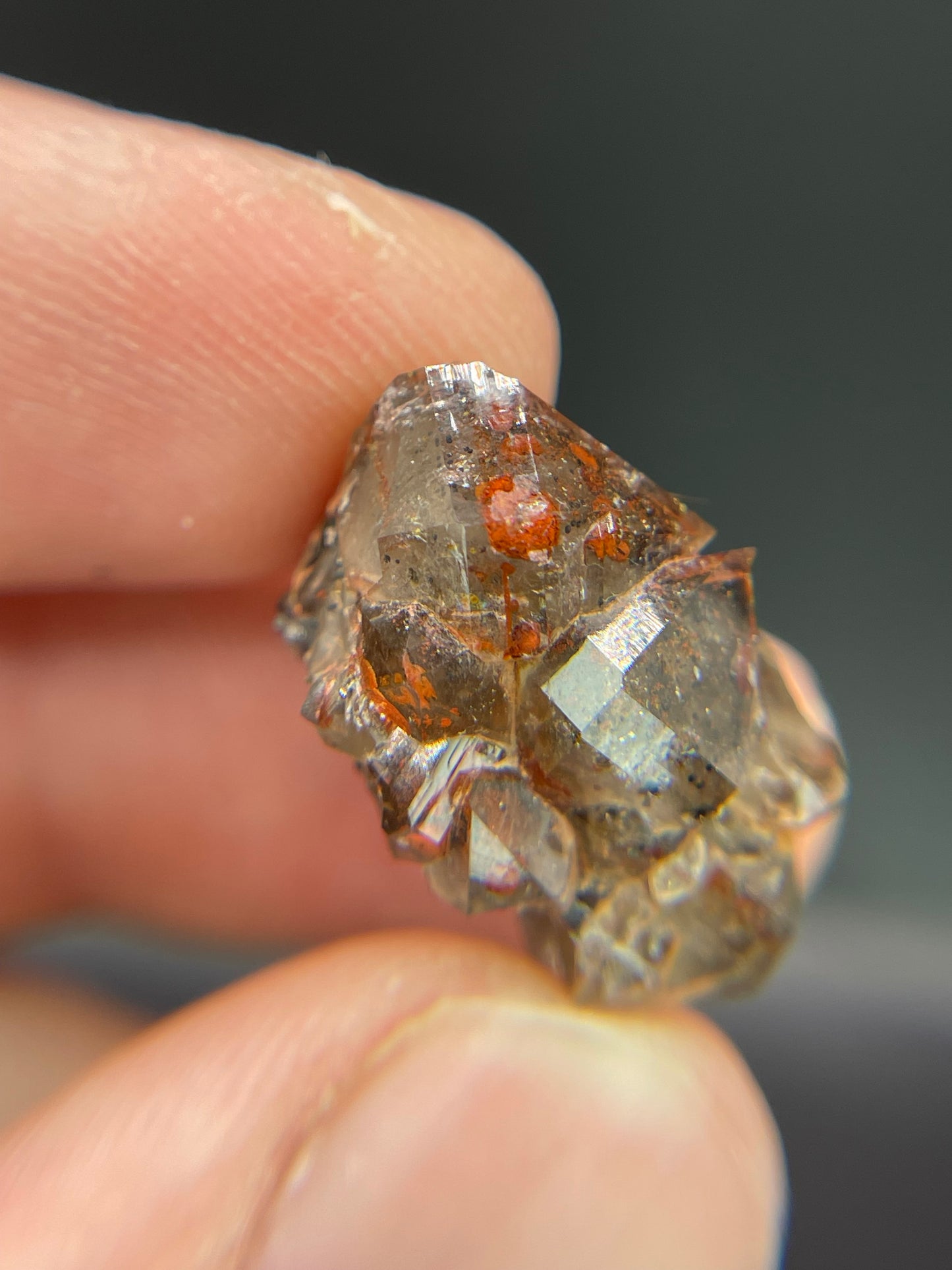 Hematite in Quartz from Dniester River area, Moldova