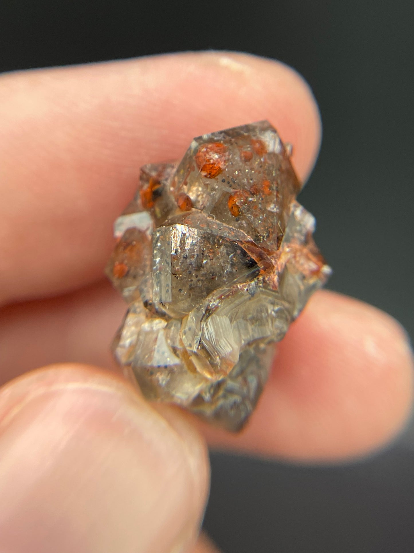 Hematite in Quartz from Dniester River area, Moldova