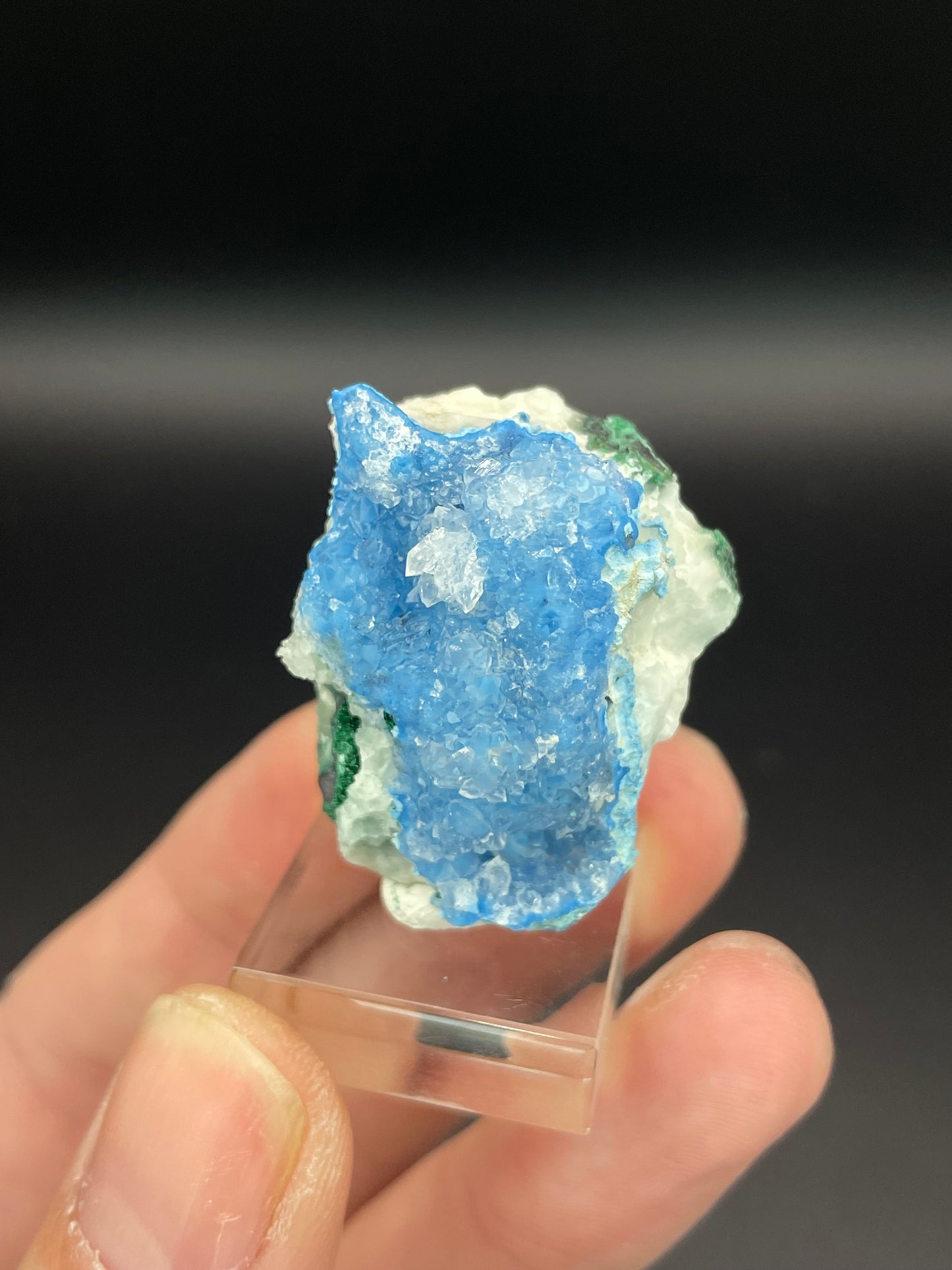 Shattuckite in Quartz, Kunene Region, Namibia