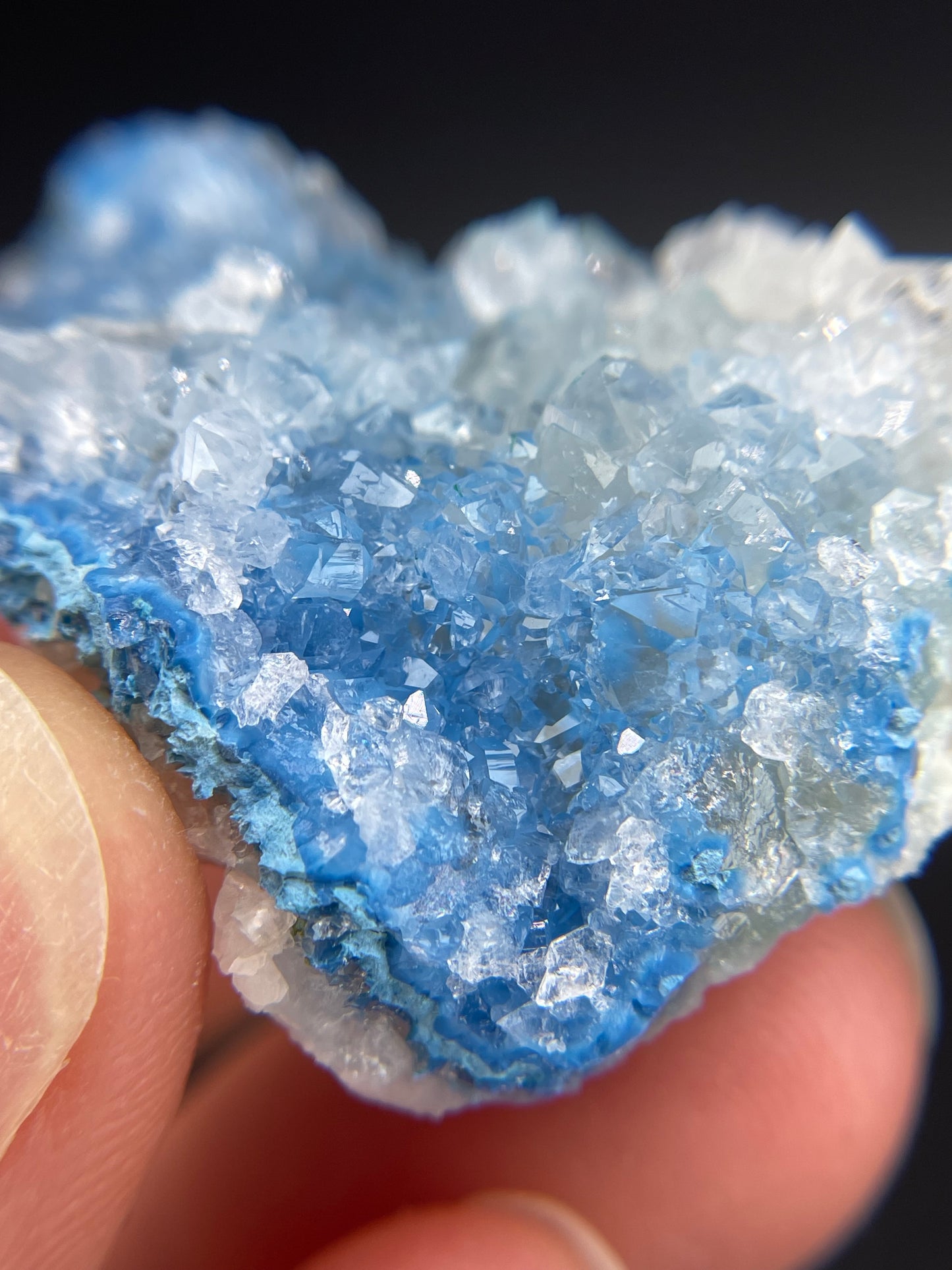 Shattuckite in Quartz, Kunene Region, Namibia