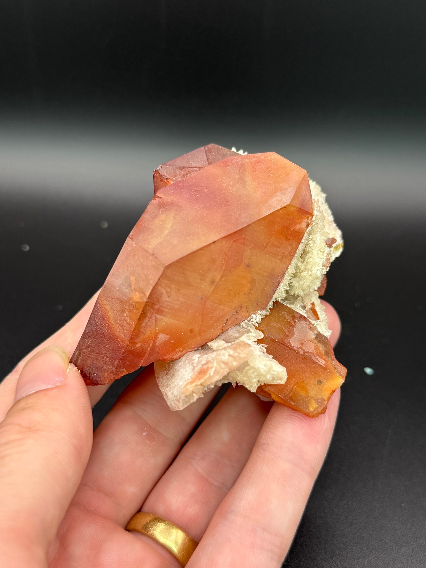 Iron Stain Quartz and Calcite, Kunene Region, Namibia