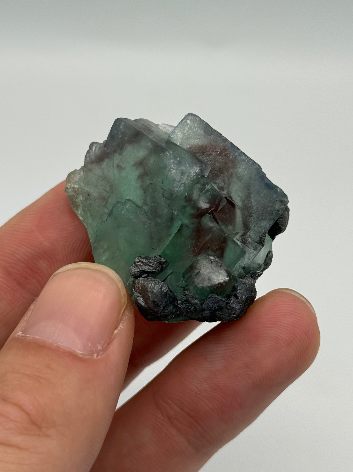 Fluorite, Milpo mine, Atacocha, Pasco Prov., Peru