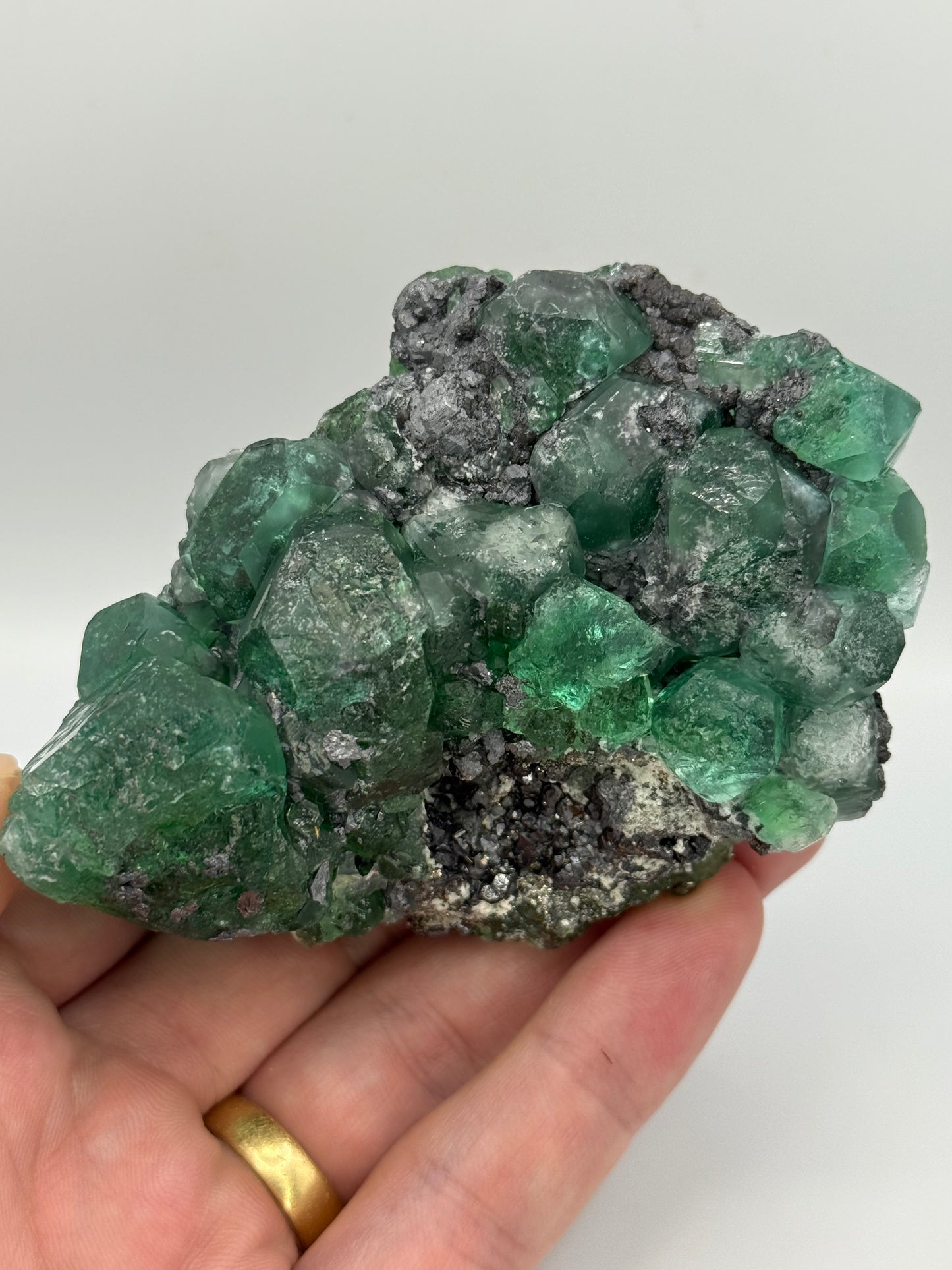 Fluorite, Milpo mine, Atacocha, Pasco Prov., Peru