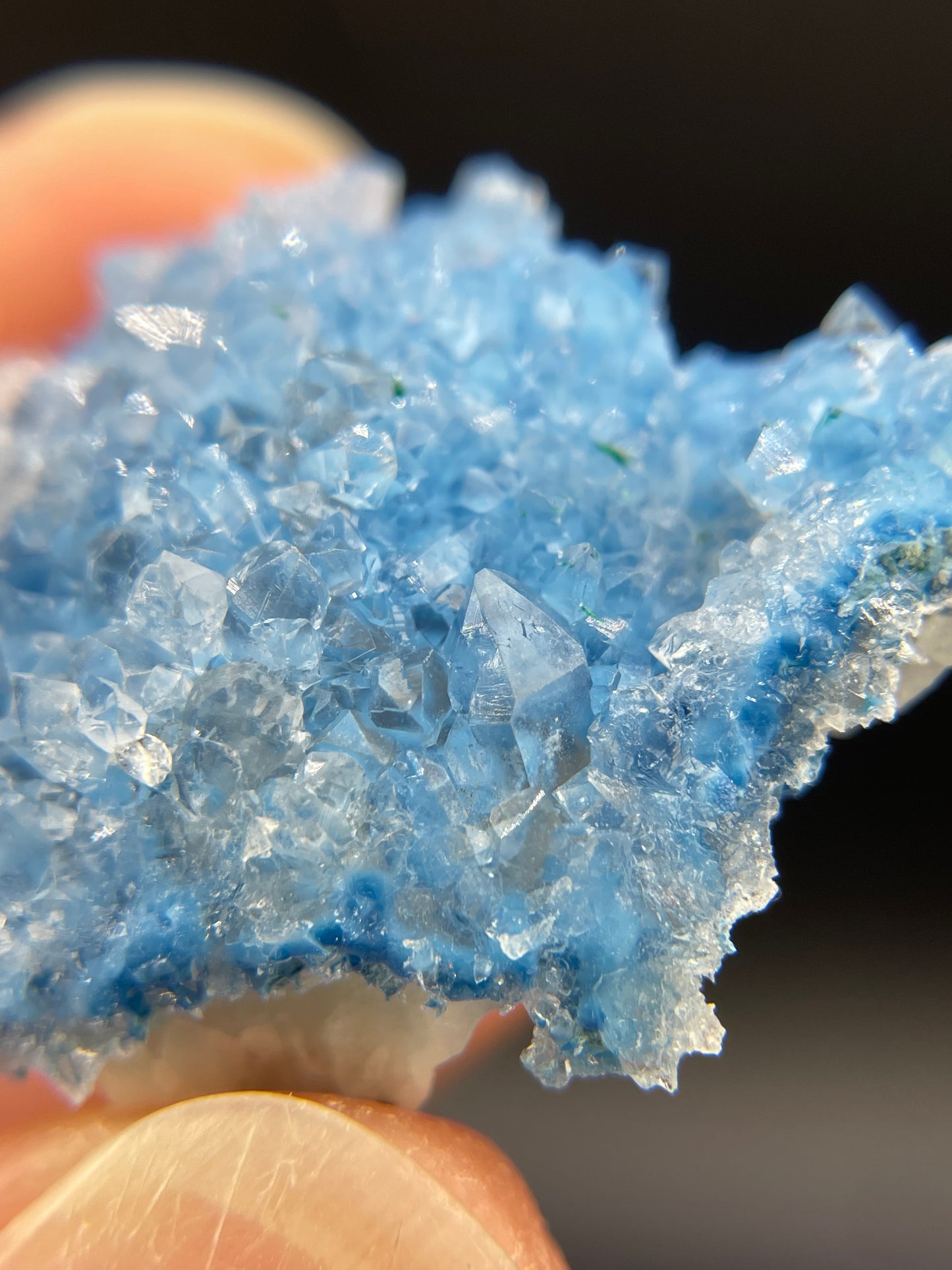 Shattuckite in Quartz, Kunene Region, Namibia