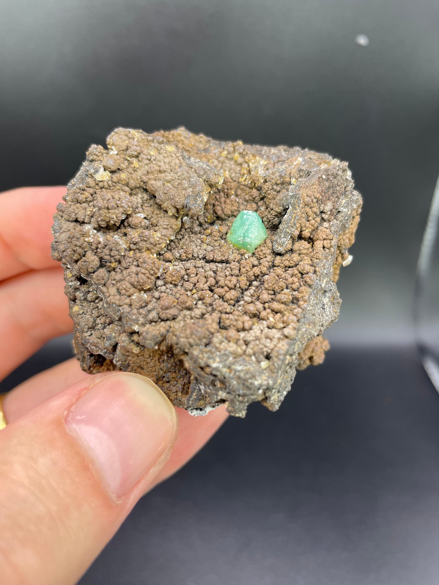 Cuprian Adamite, Ojuela Mine, Mapimi, Durango, Mexico